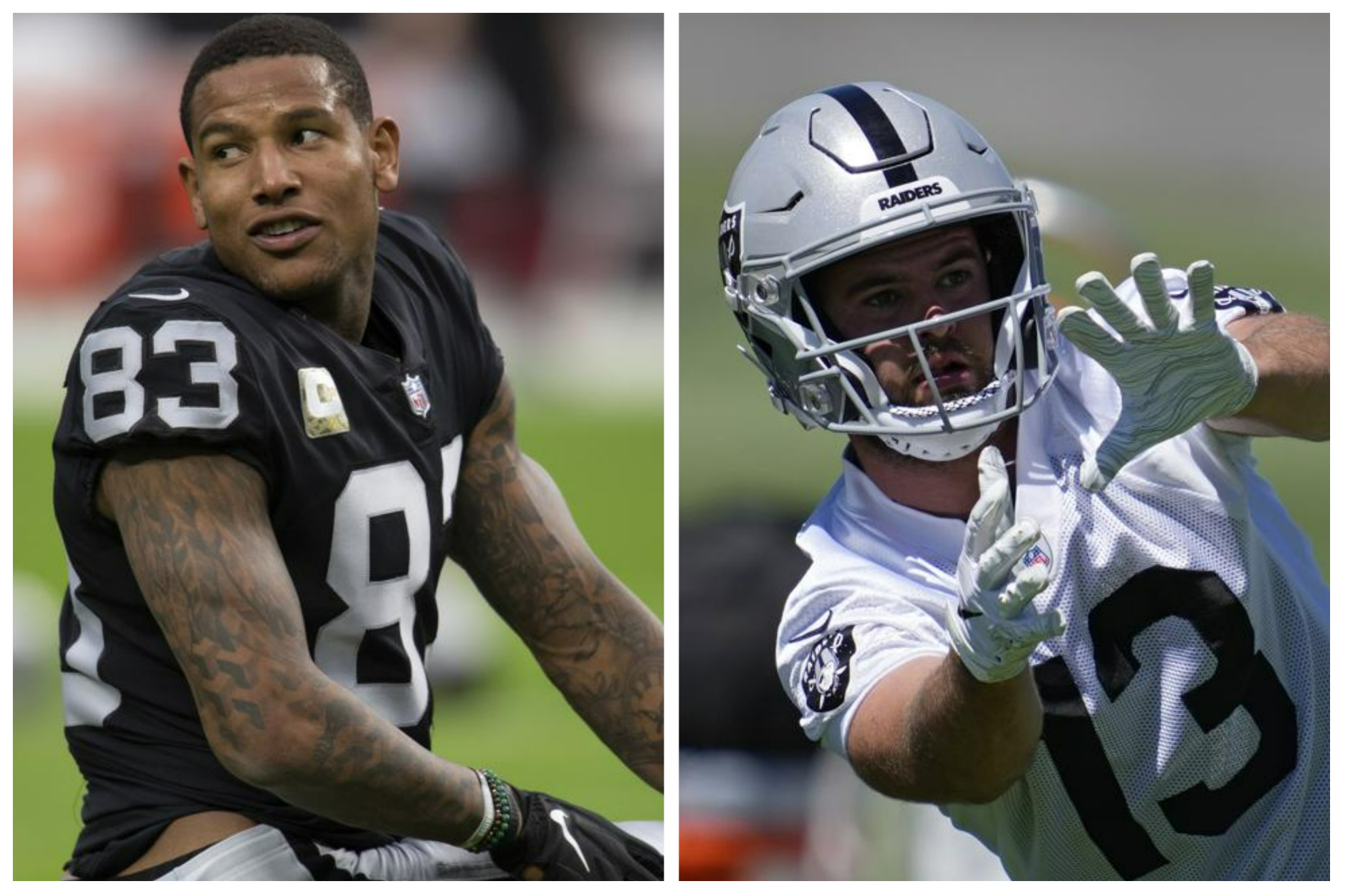 Tight end Darren Waller and wide receiver Hunter Renfrow will miss at least the Raiders next four games.