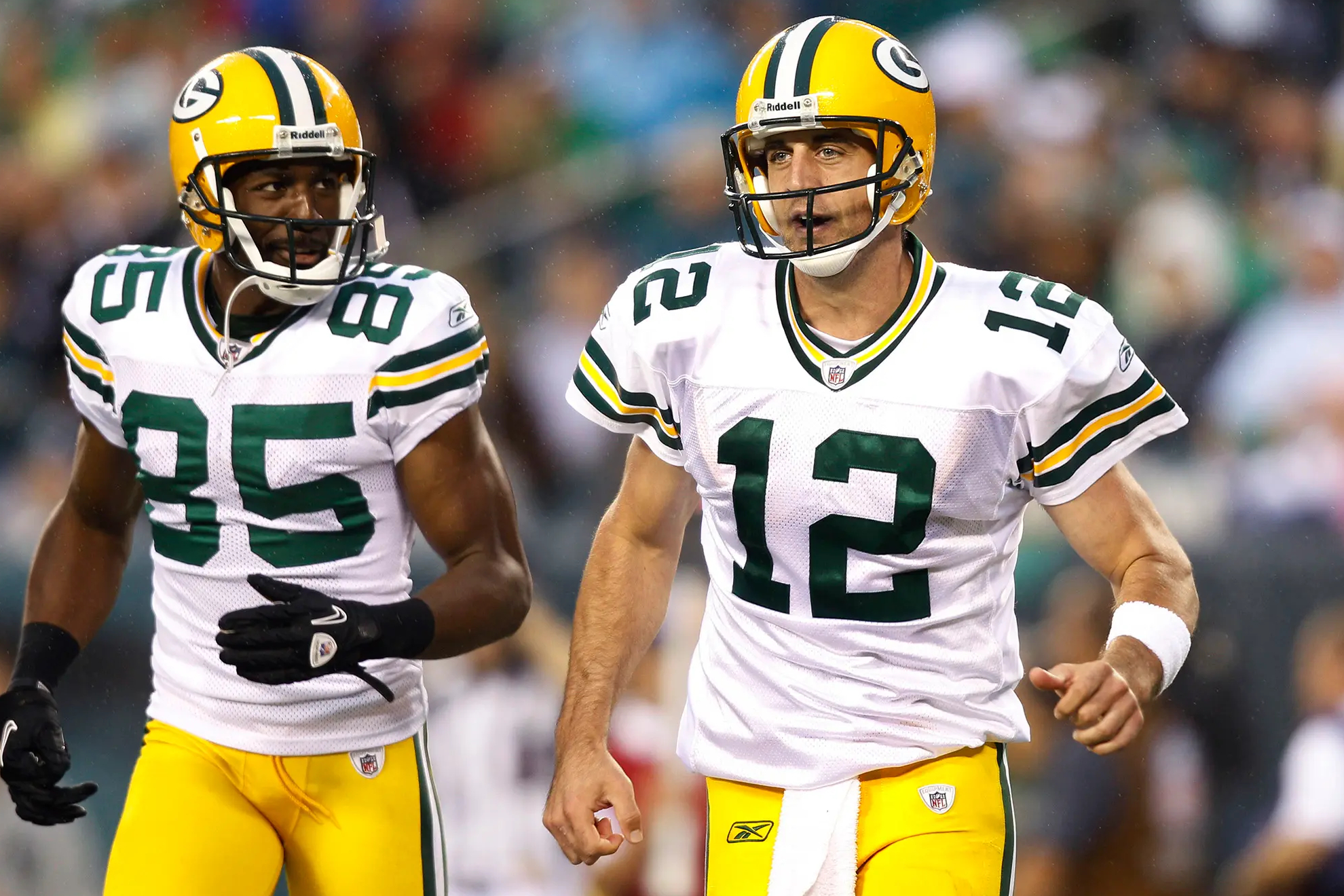 Greg Jennings and Aaron Rodgers.