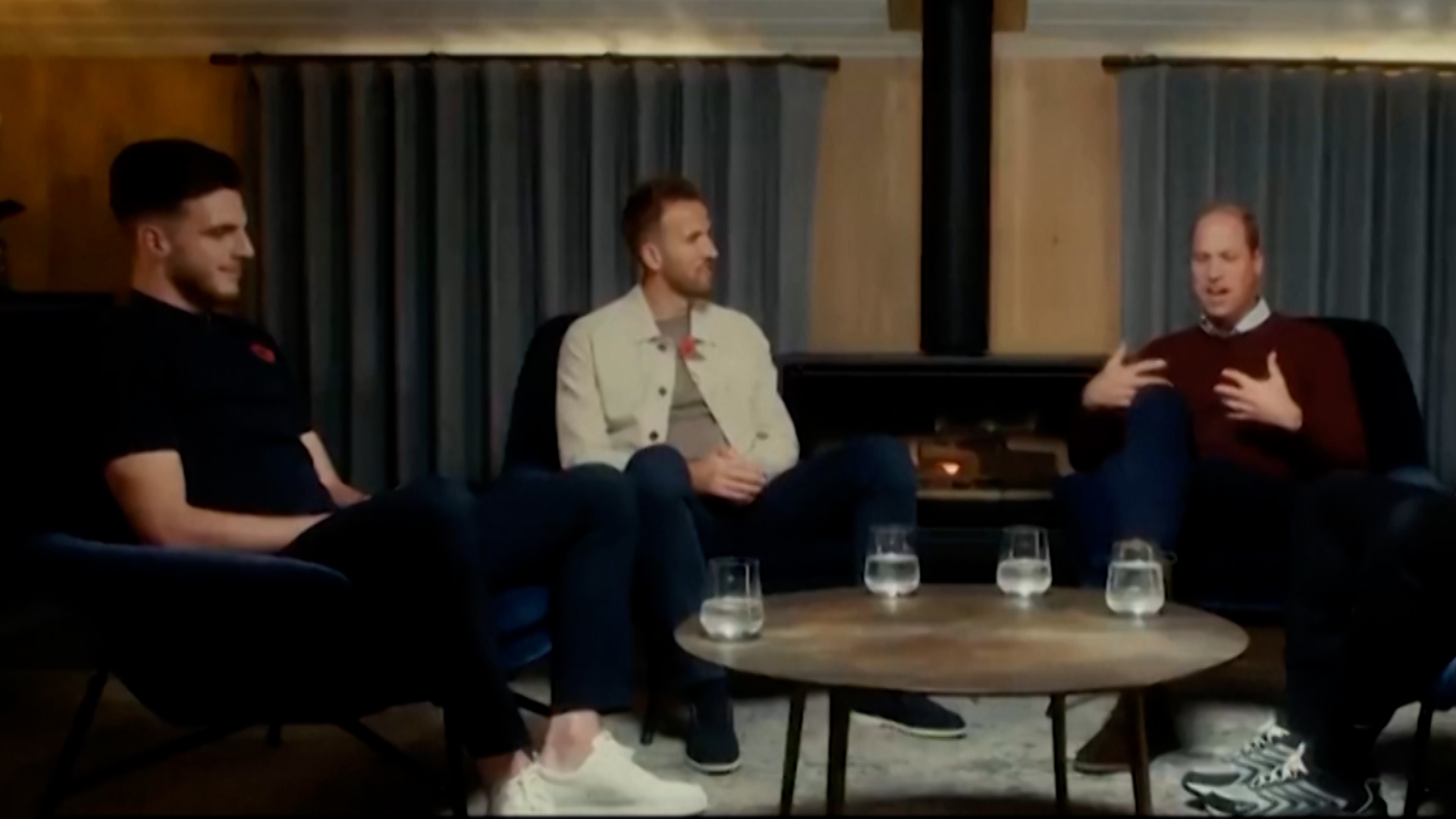 Prince William and Harry Kane discuss the mental struggles of football