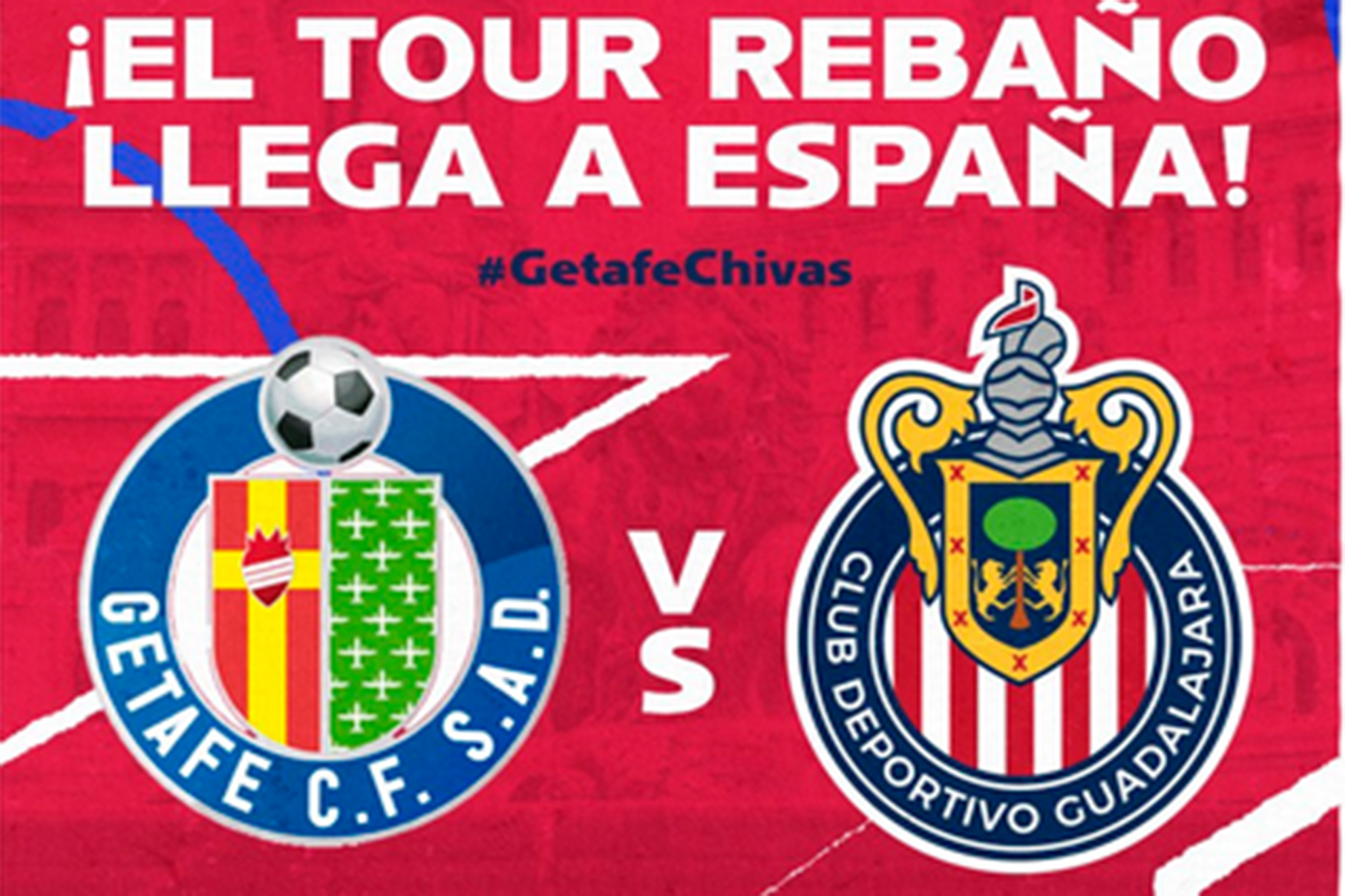 Las Chivas se enfrentarán al Getafe en el Coliseum Alfonso Pérez. | Foto: @Chivas