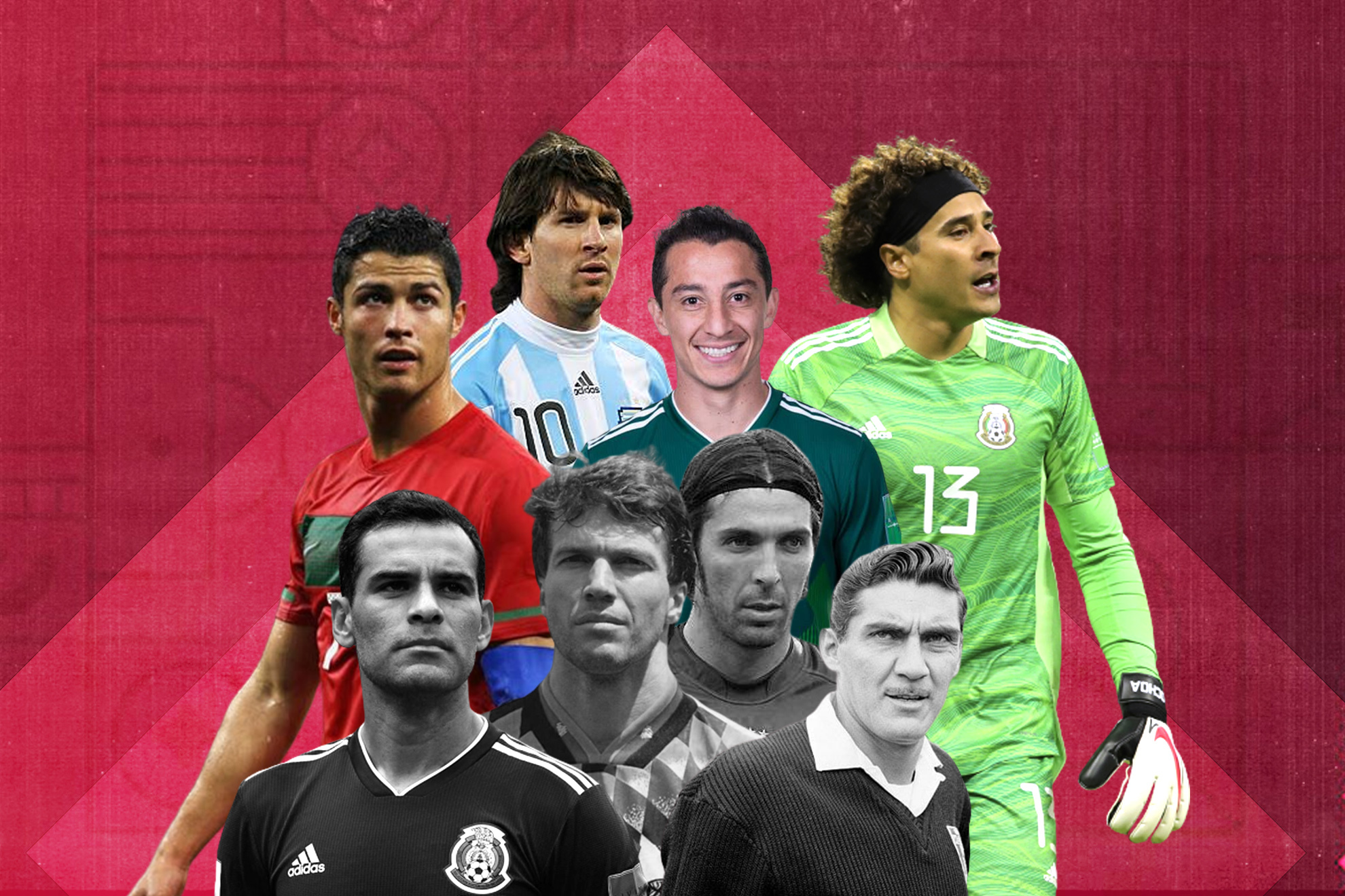 Cristiano, Messi, Guardado y Ochoa se unen al exclusivo 'Club de los 5 Mundiales'