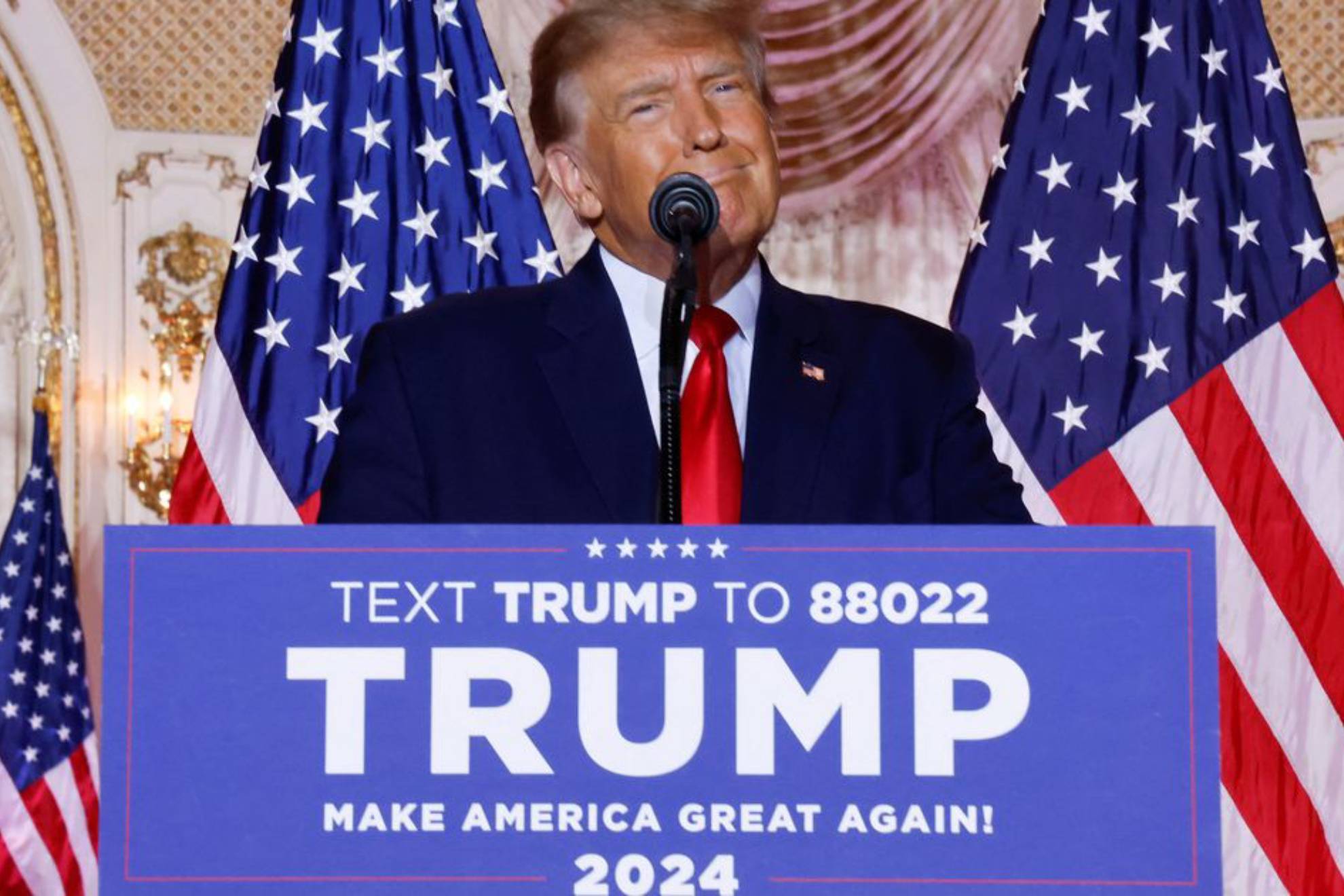 Donald Trump, en el anuncio de su candidatura.