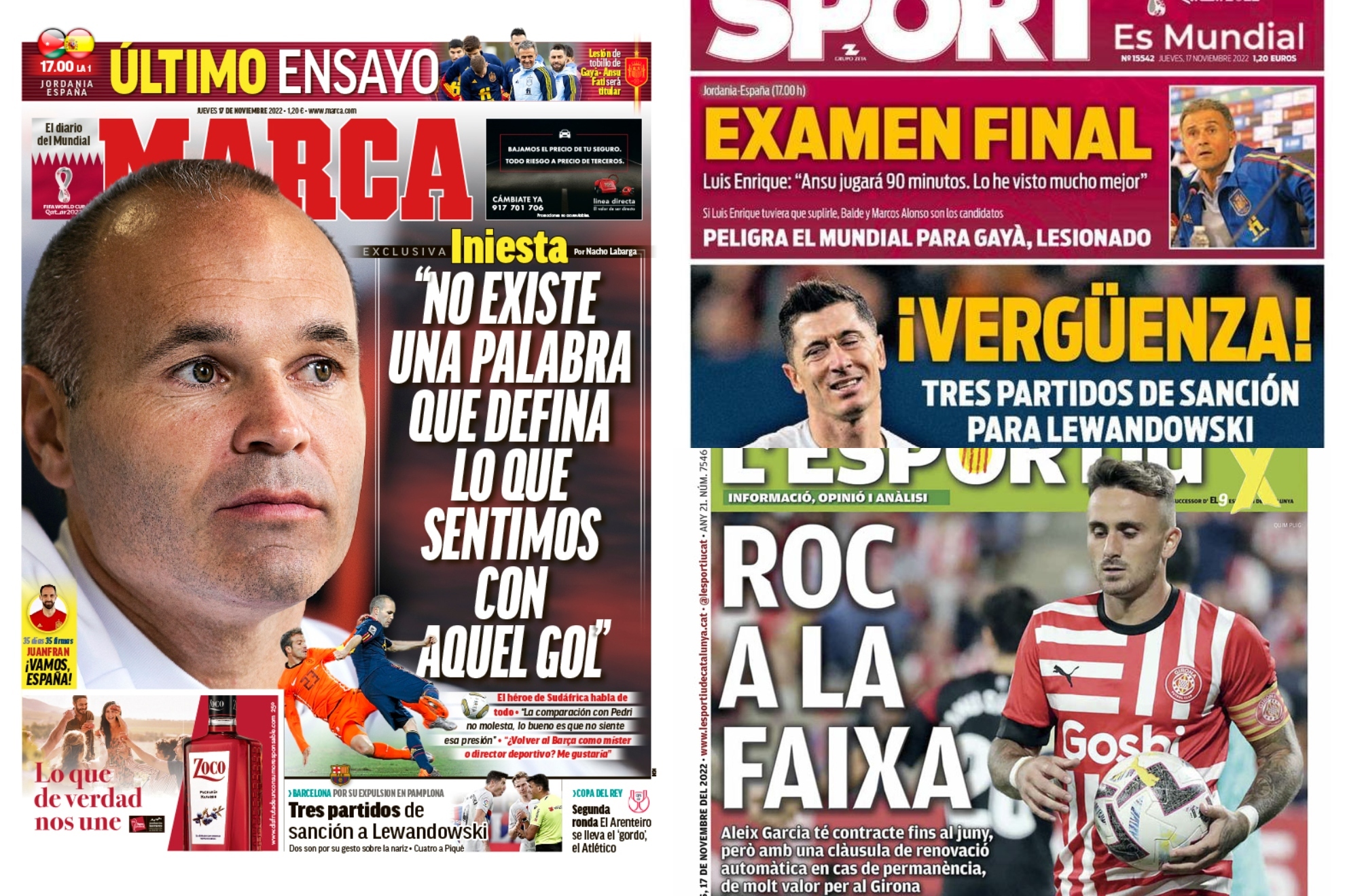 Las portadas del día en la prensa deportiva