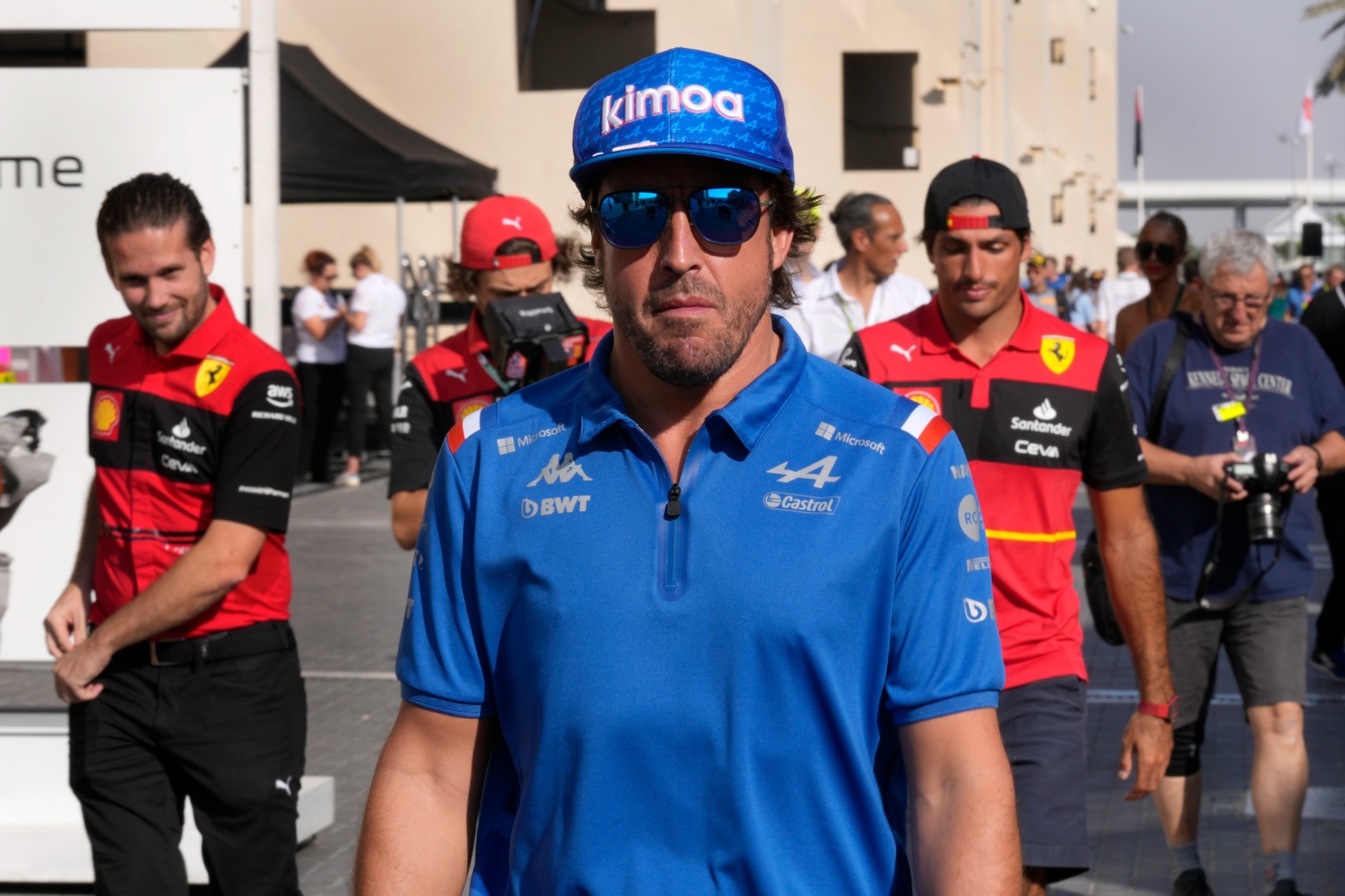 Fernando Alonso este jueves en el circuito de Abu Dabi