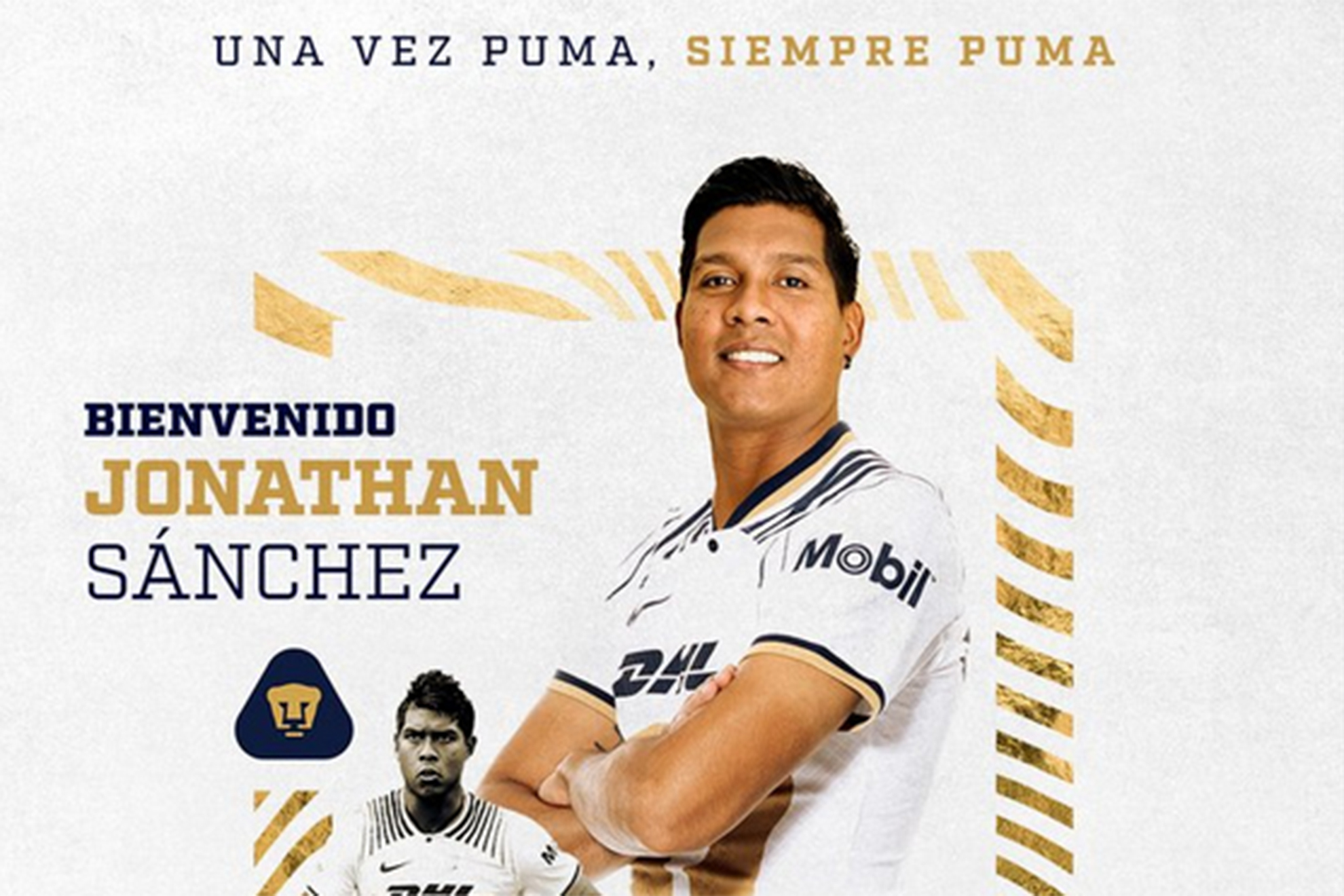 Jonathan Sánchez, nuevo jugador de los Pumas de la UNAM