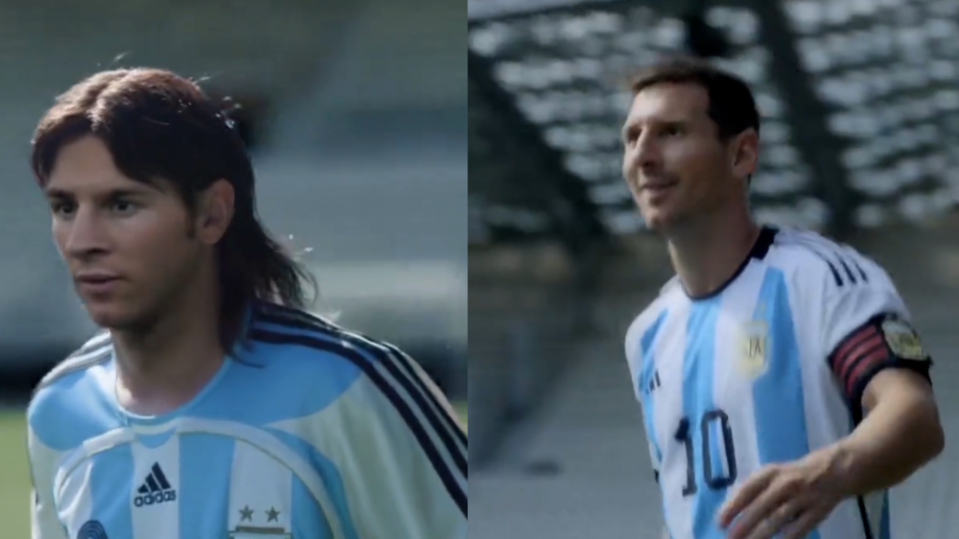 Messi plays against his younger self in latest Adidas advert