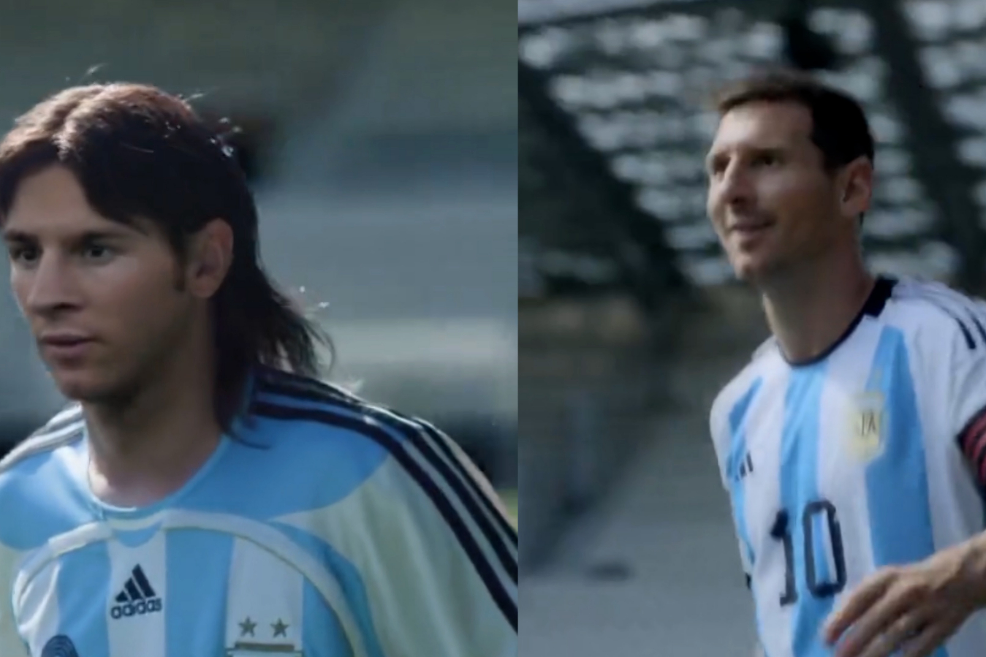 Somatische cel Wonder Of World Cup 2022: Messi plays against his younger self in latest Adidas advert  | Marca