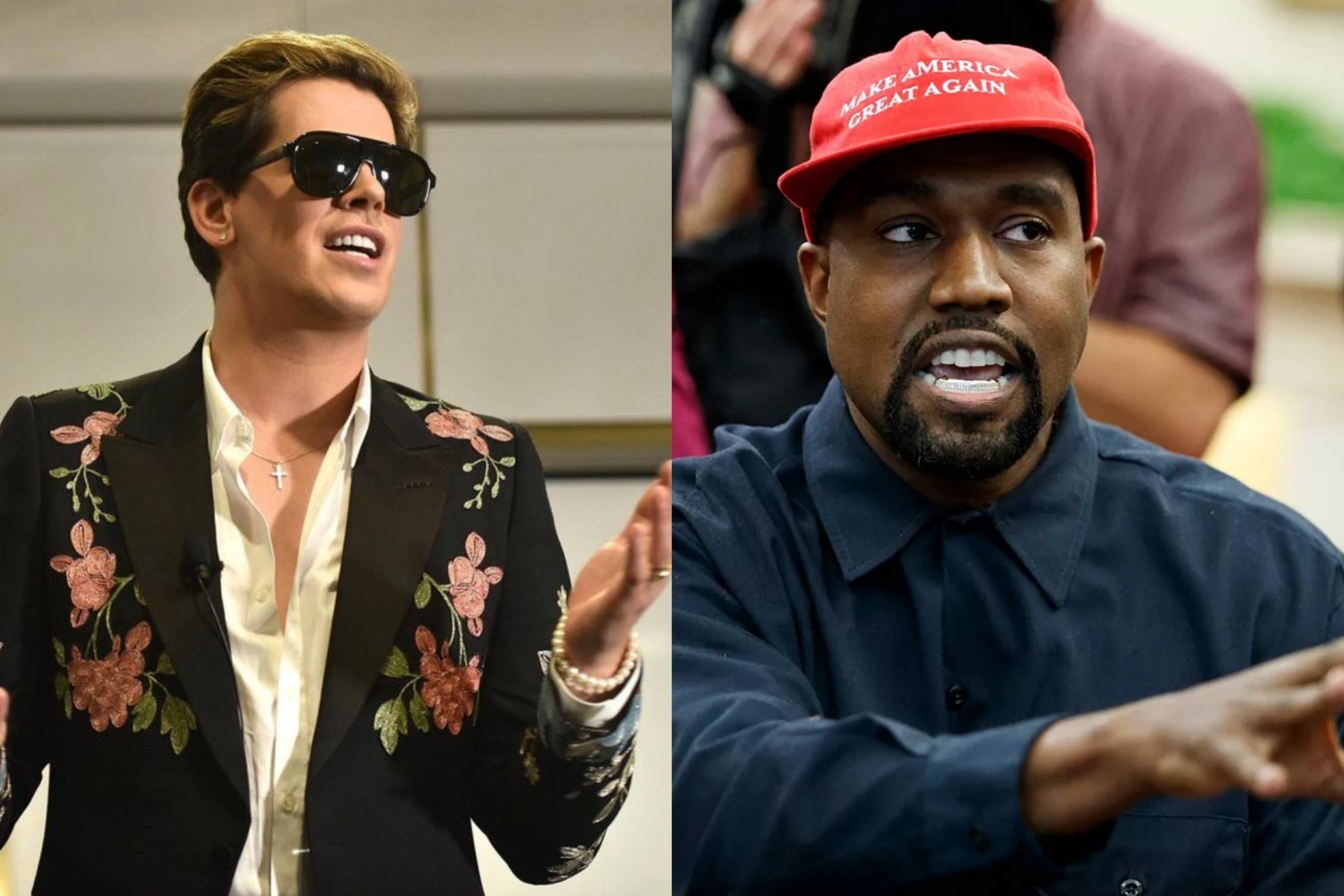 Milo Yiannopoulos and Kanye