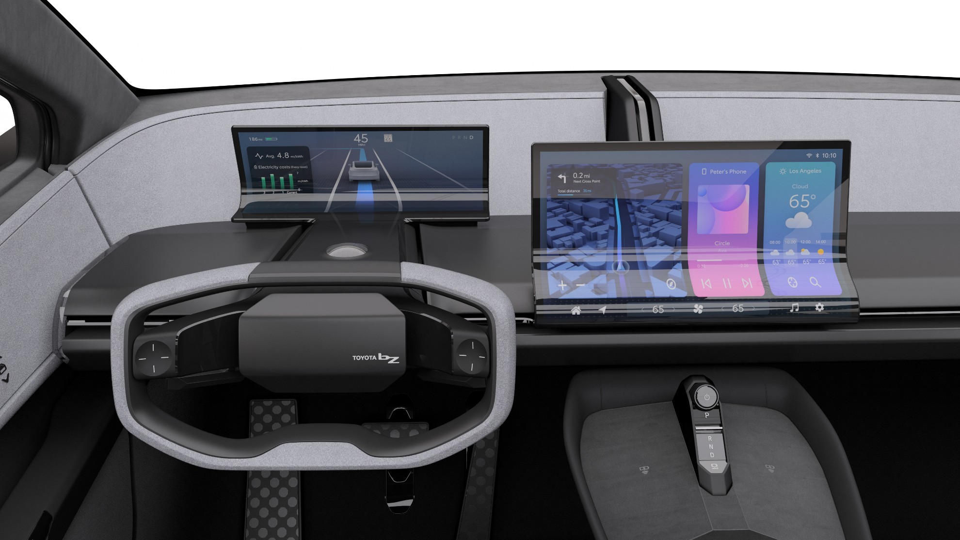 Toyota bZ Compact Concept - Salon del Automovil de Los Angeles - SUV - electrico - interior
