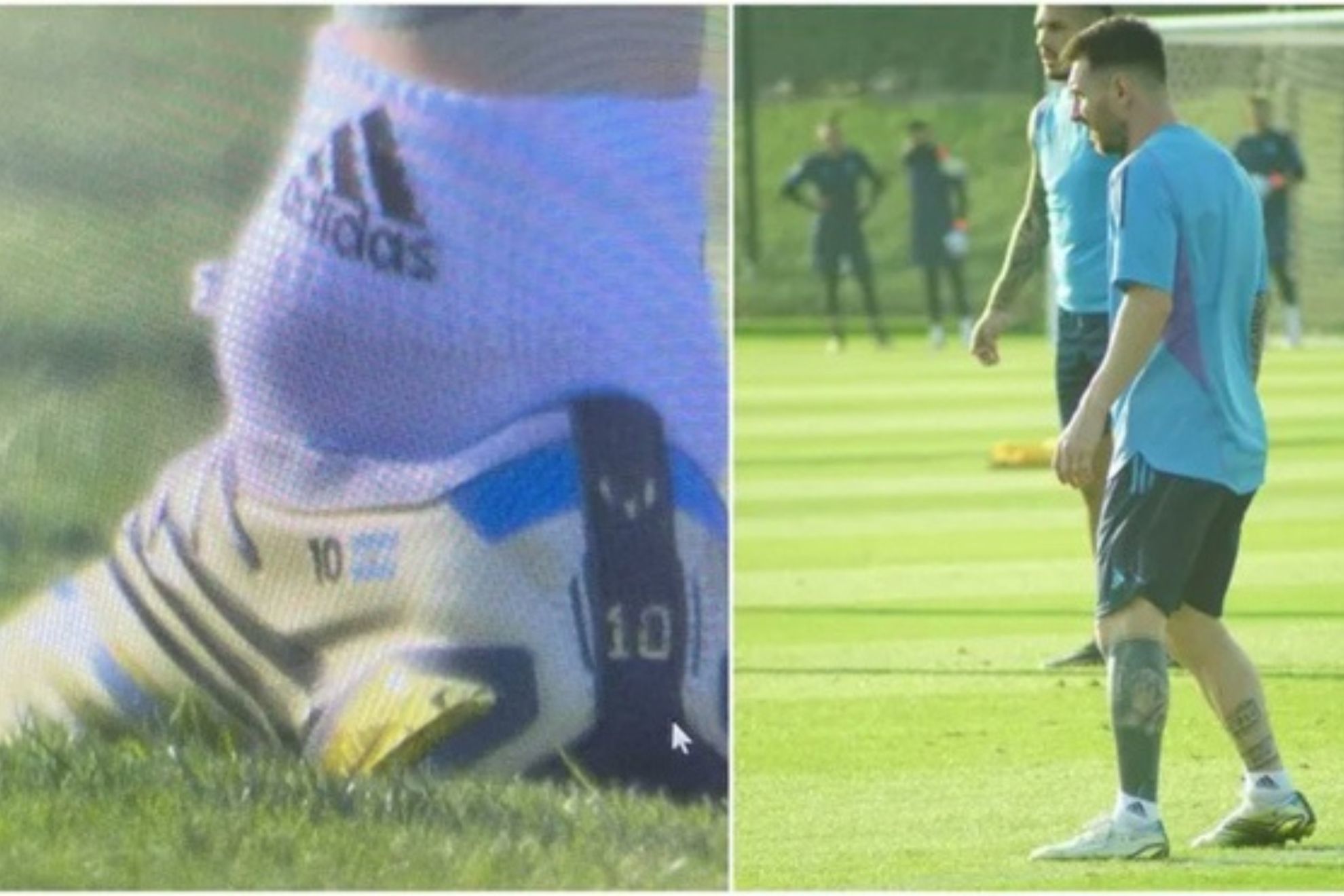 Qué le pasa el tobillo de Leo Messi: la impactante imagen antes del debut
