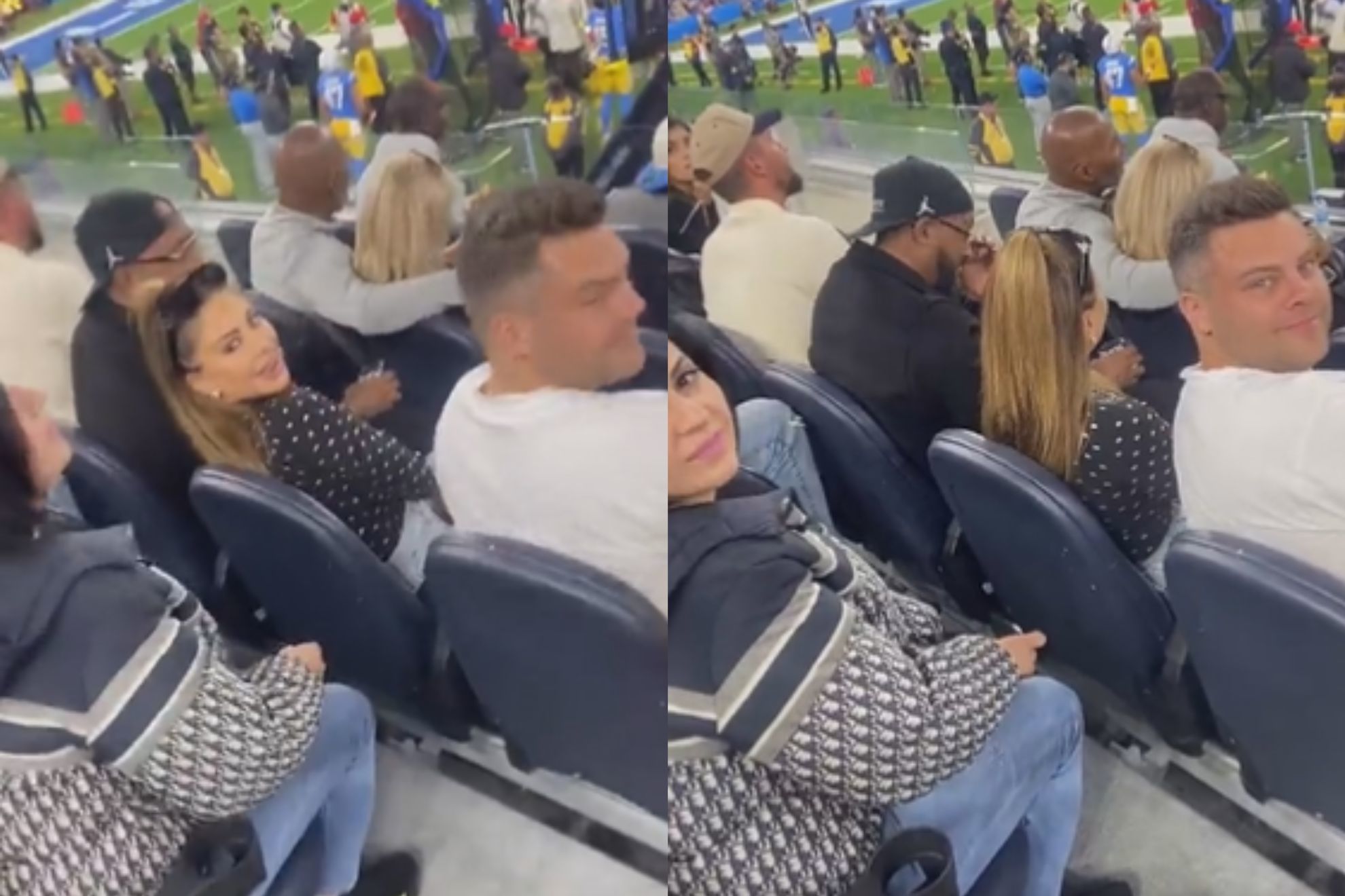 Marcus Jordan and Larsa Pippen heckled at SoFi Stadium