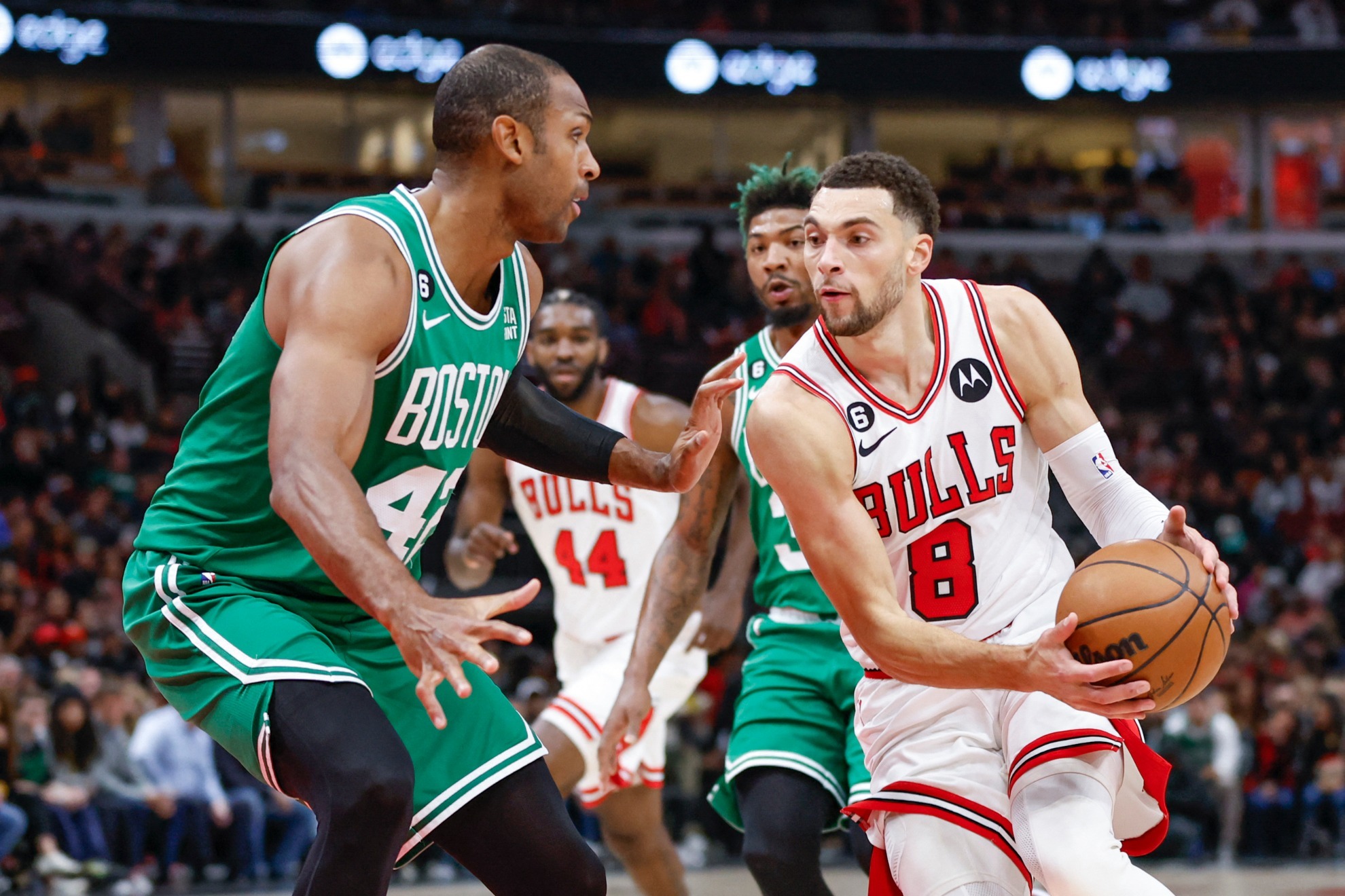 Zach LaVine y los Bulls salieron triunfadores ante Boston | Reuters