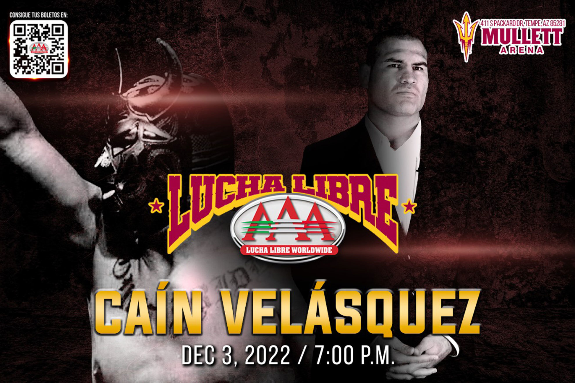Cain Velasquez regresa a la lucha libre. | @luchalibreaaa