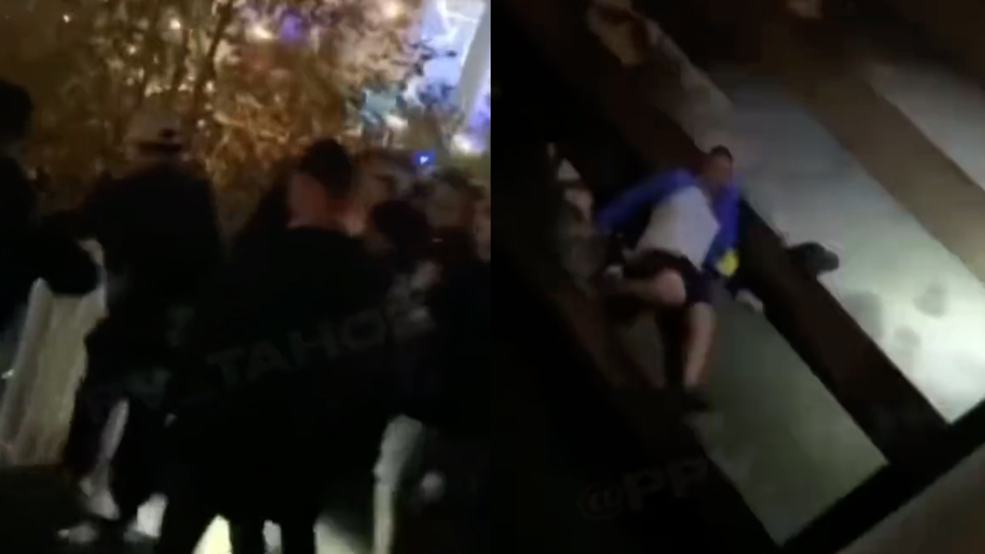 Brutal fight sees fan get thrown off bridge after Chargers-Chiefs  game