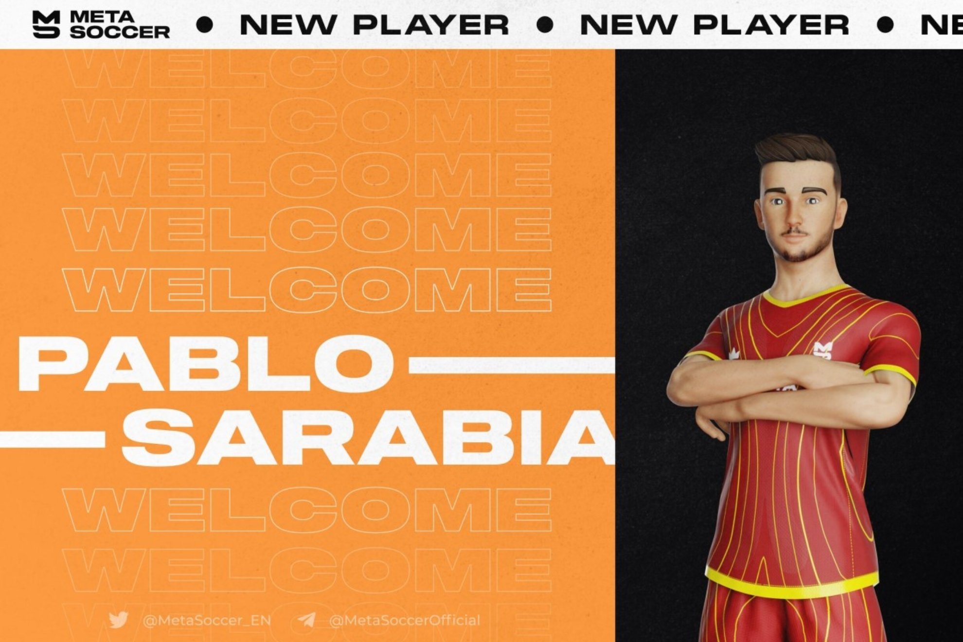 Pablo Sarabia pasa a formar parte del primer metaverso de fútbol