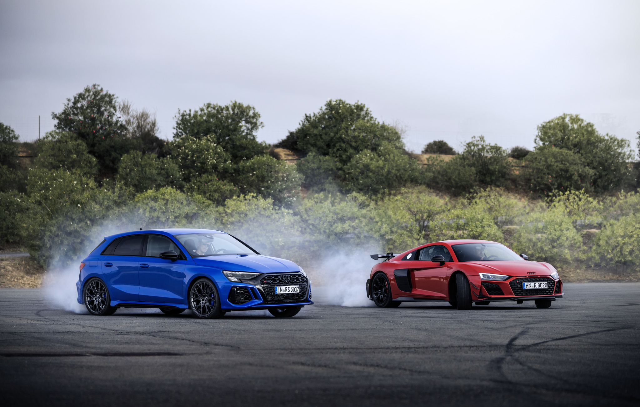 El RS 3 Performance y el R8 V10 GT son dos de los Audi más deportivos del catálogo.