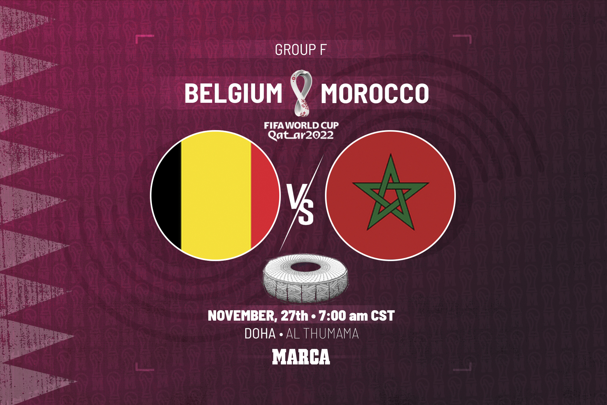 Belgium - Morocco Gane Time