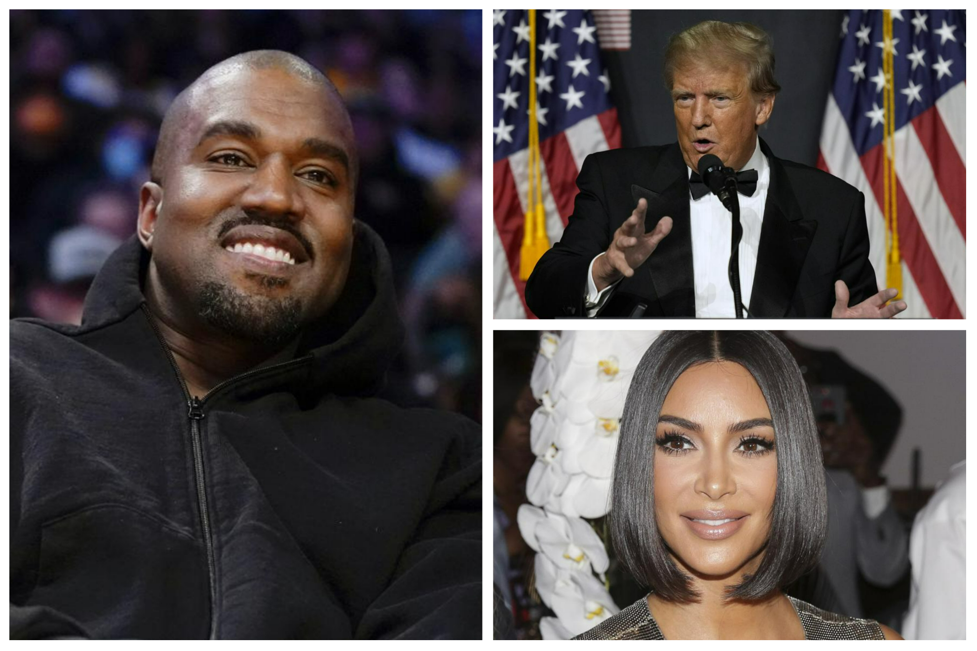 Kanye West talked about the isults that Donald Trump used to hurl at his former wife, Kim Kardashian.