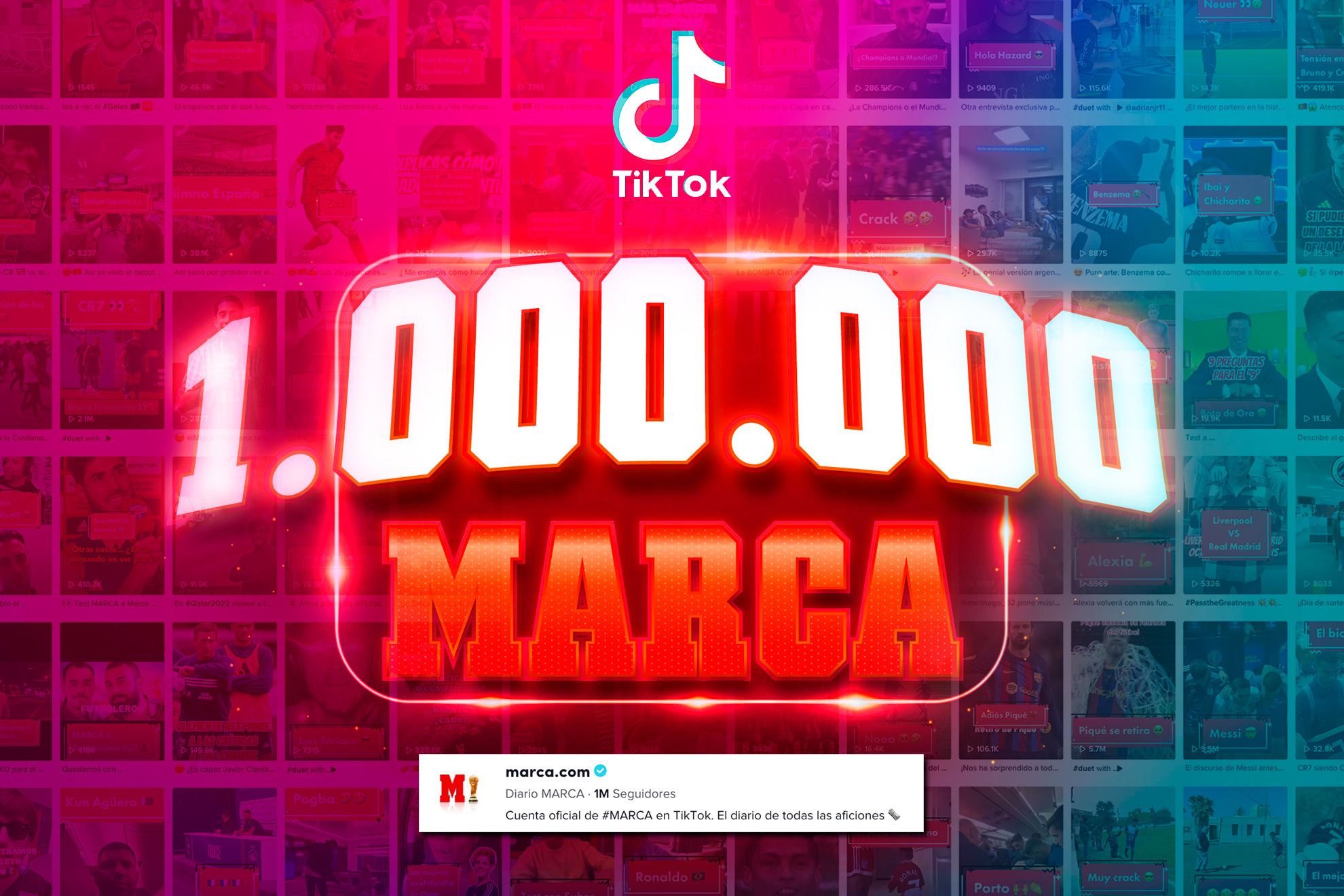 Marca es el primer medio español en llegar al millón de usuarios en TikTok