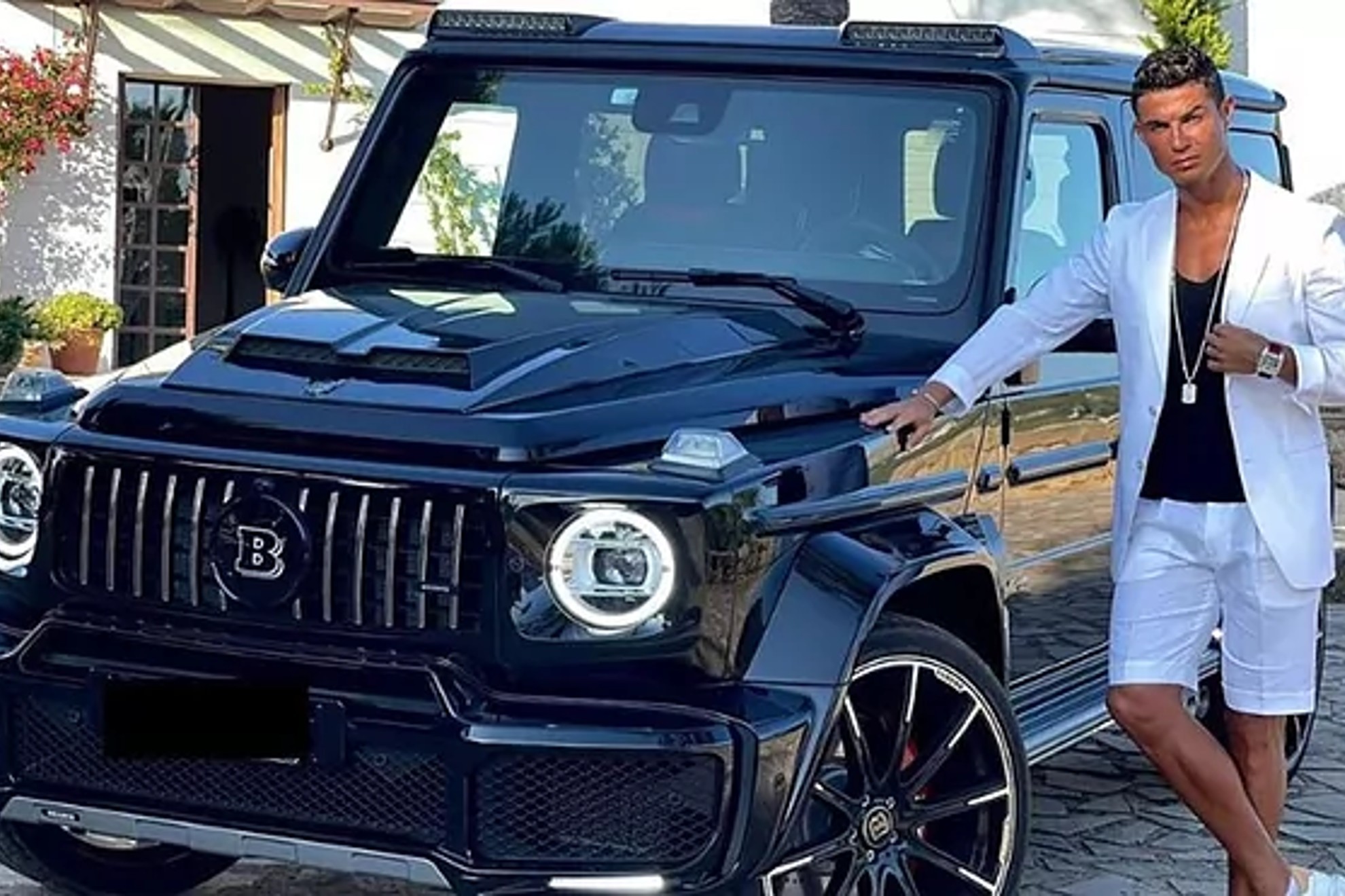 Cristiano Ronaldo won't return to England... because his luxury cars already packed up