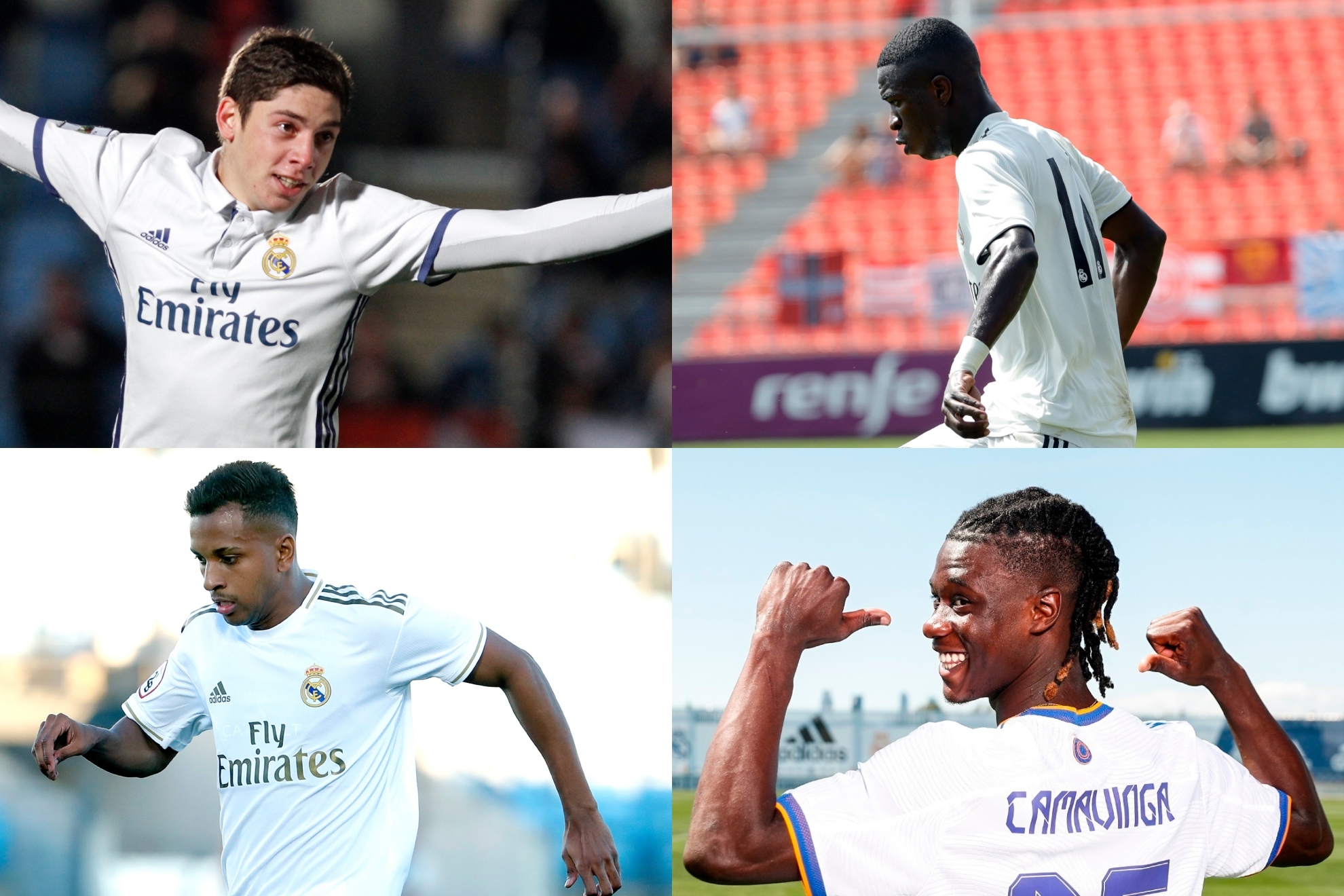 Vinicius, Fede, Rodrygo y Camavinga, el 'orgullo Mundial' del Real Madrid