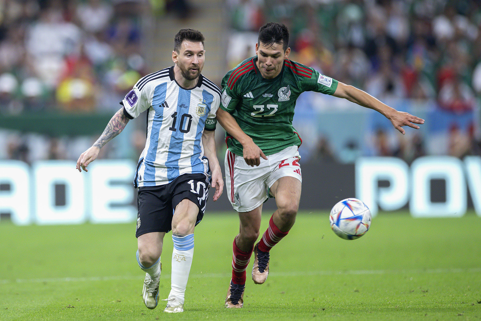 Argentina domina a México en las estadísticas del partido. Imago 7