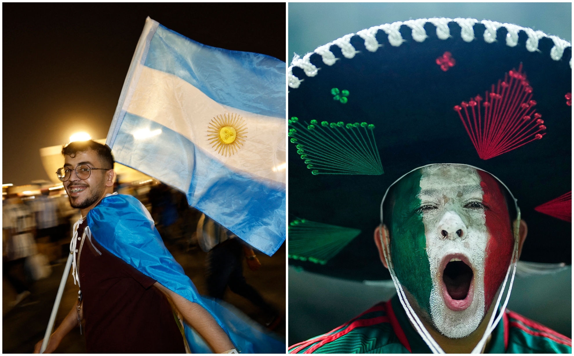 Lo que no se vio del partido de México y Argentina. Imago/Reuters