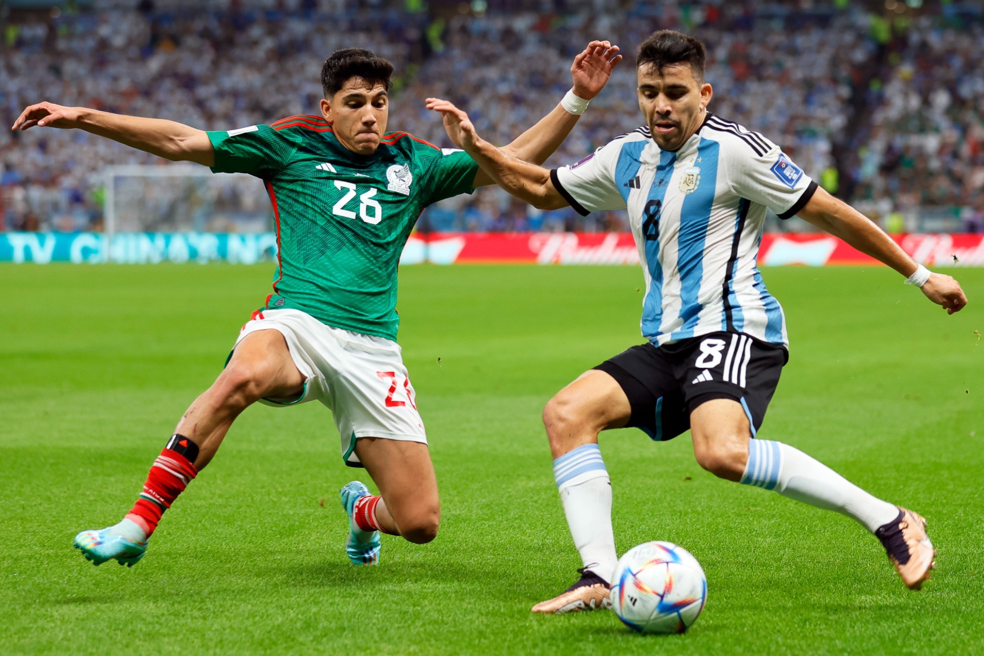 Acuña, en el partido entre Argentina y México.
