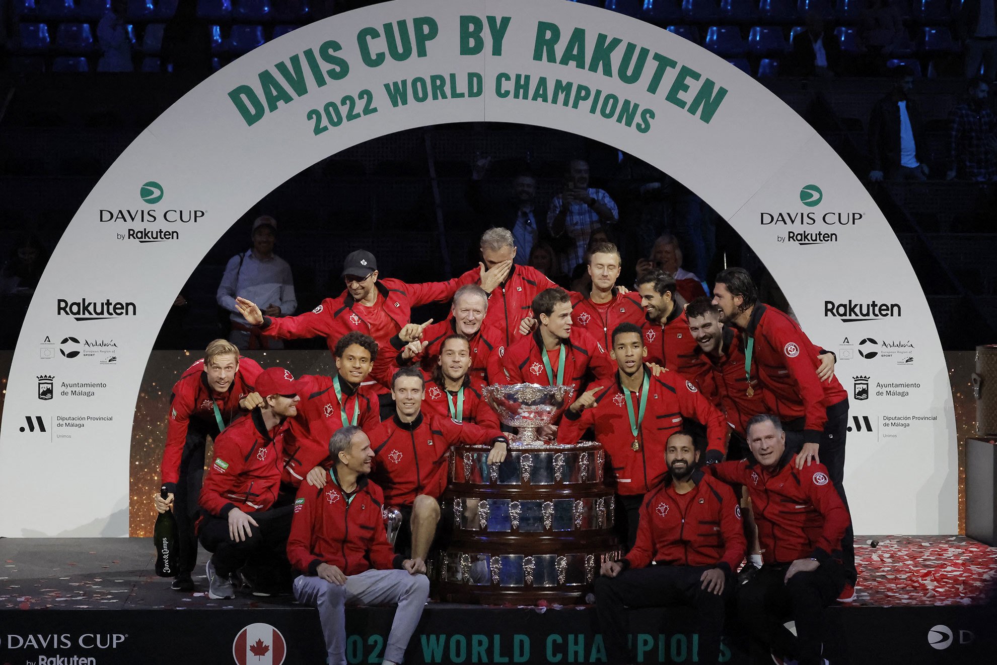 Canadá celebra la conquista de la Copa Davis. | Reuters