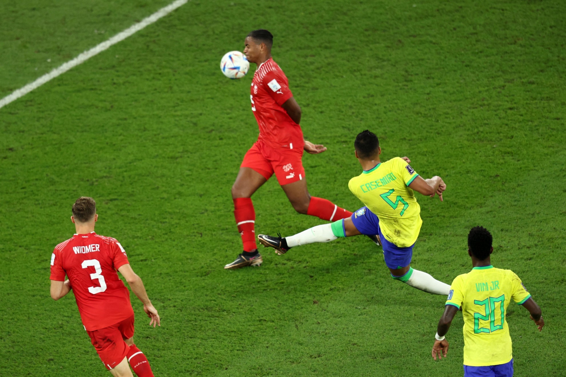 El gol de Casemiro en el Brasil vs Suiza | Reuters