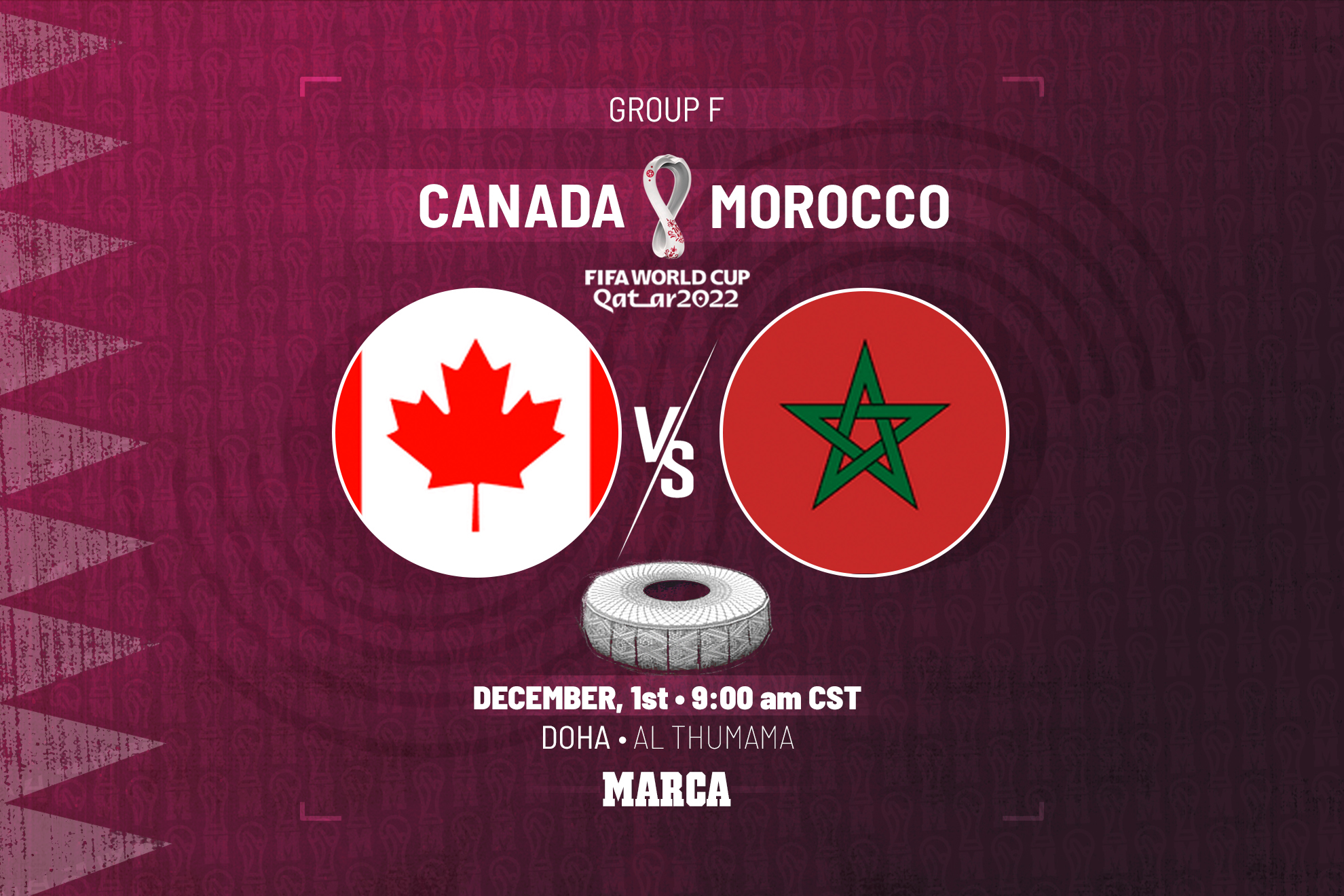 Canada - Morocco Game Time