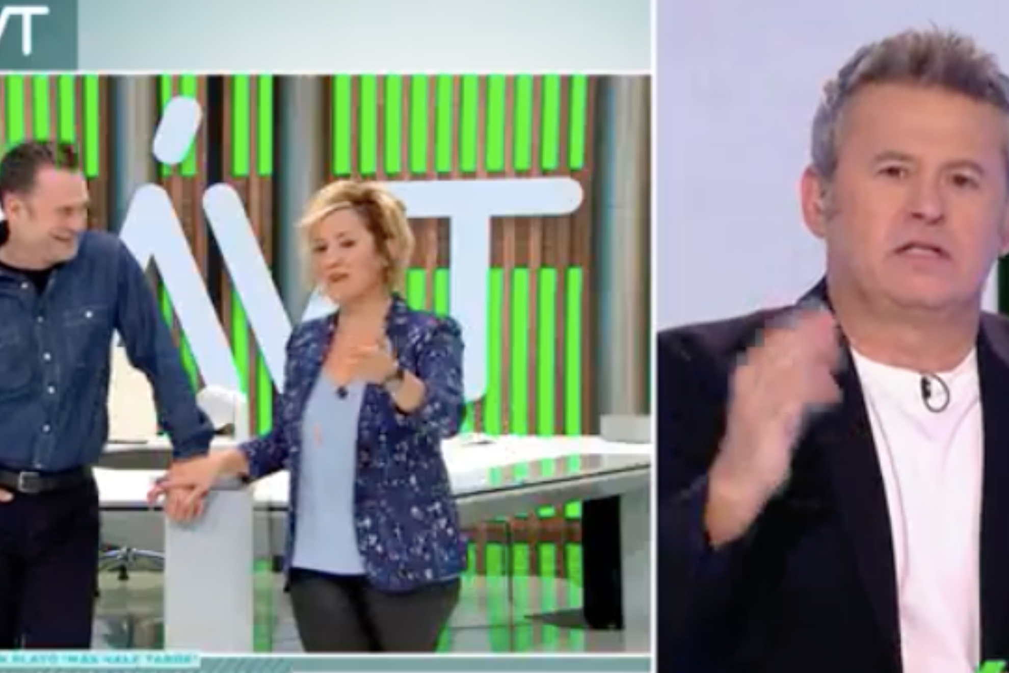 La graciosa reacción de Cristina Pardo e Iñaki López al ver a Miki Nadal presentando 'Zapeando'