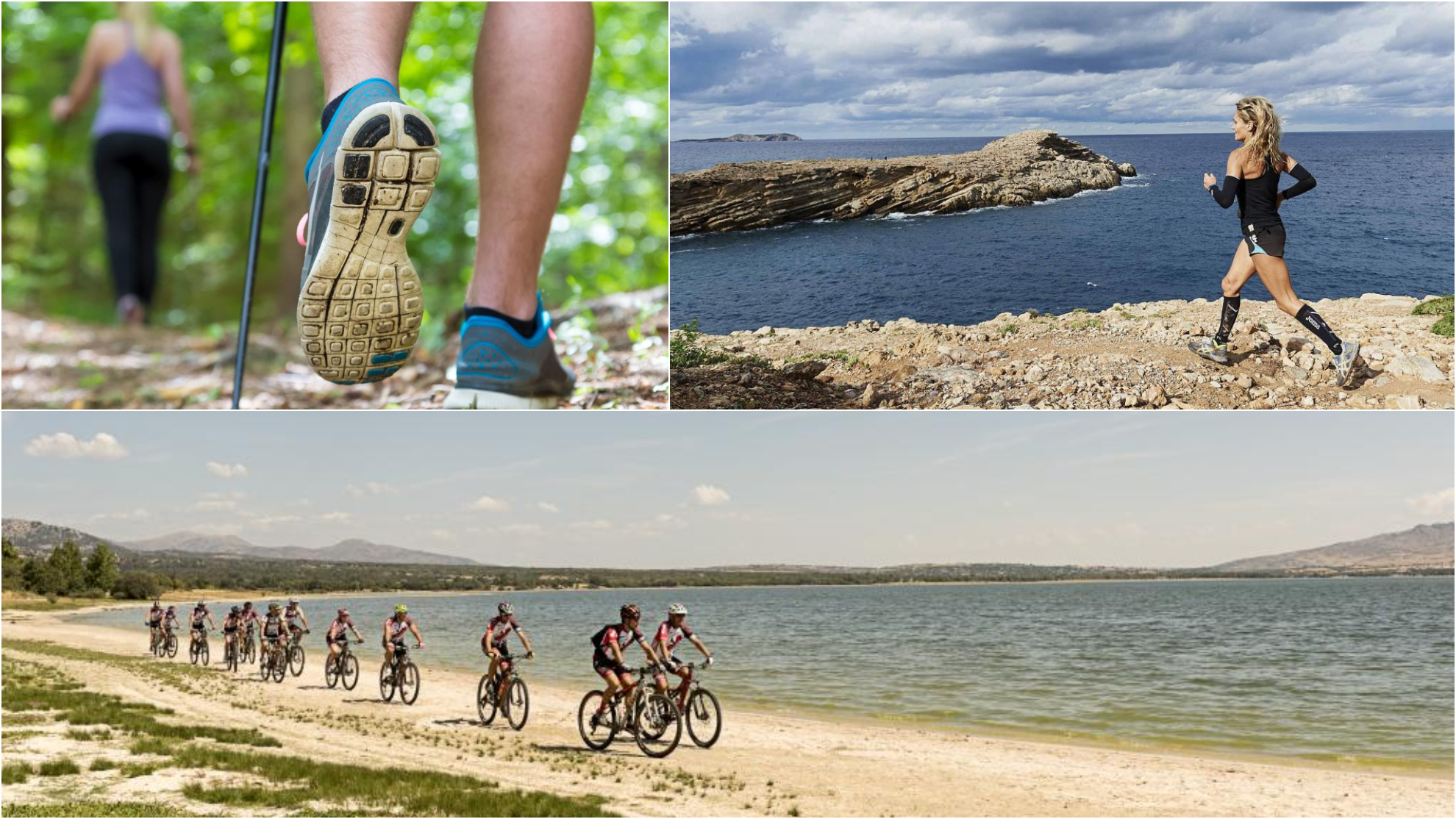 Senderismo, correr por asfalto o montaña y ciclismo, actividades de referencia en España.