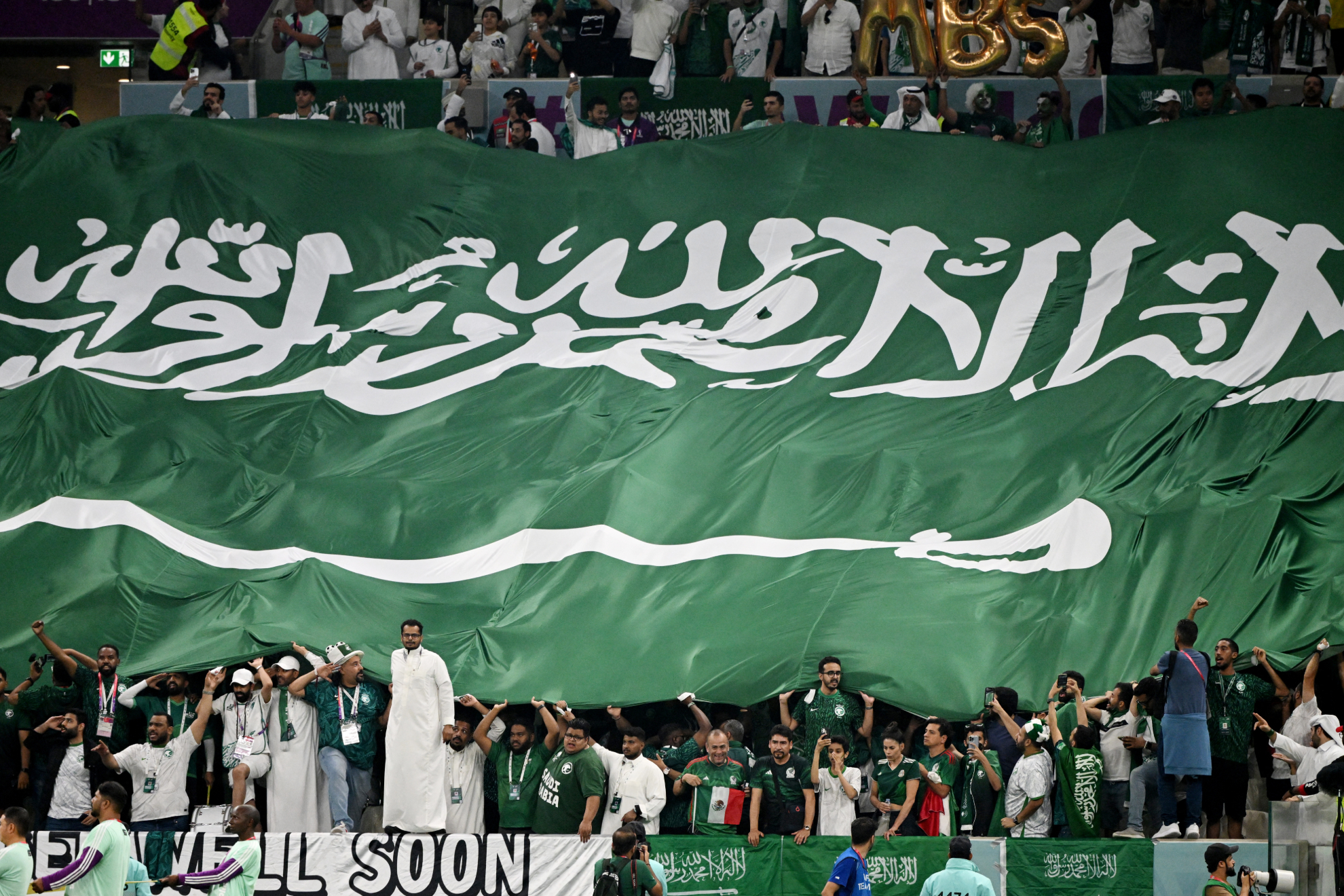 Afición de Arabia Saudita ante México en Qatar 2022 | Reuters