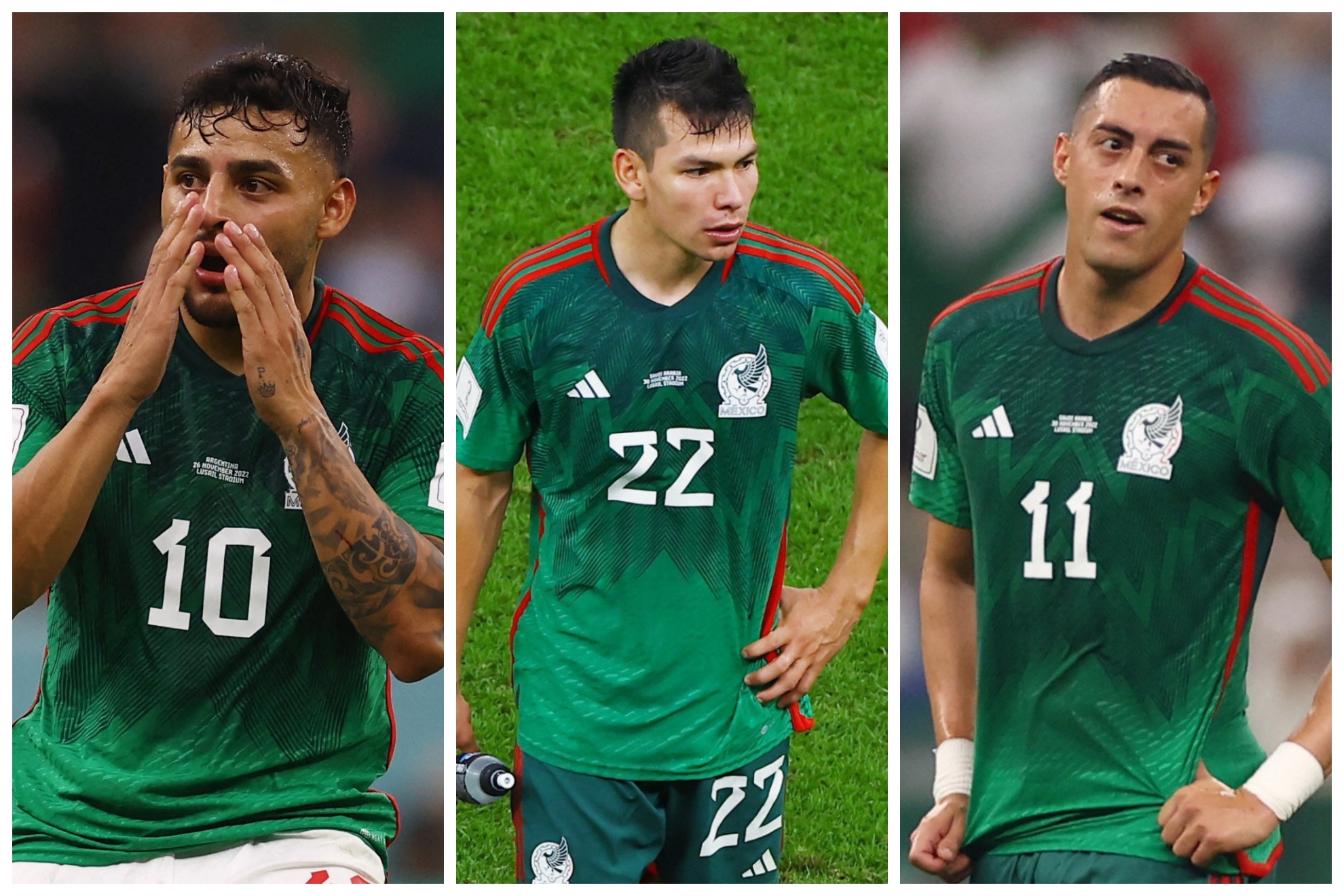 Alexis Vega, Chucky Lozano y Rogelio Funes Mori, entre los señalados tras la eliminación del Mundial de Qatar 2022 | Reuters