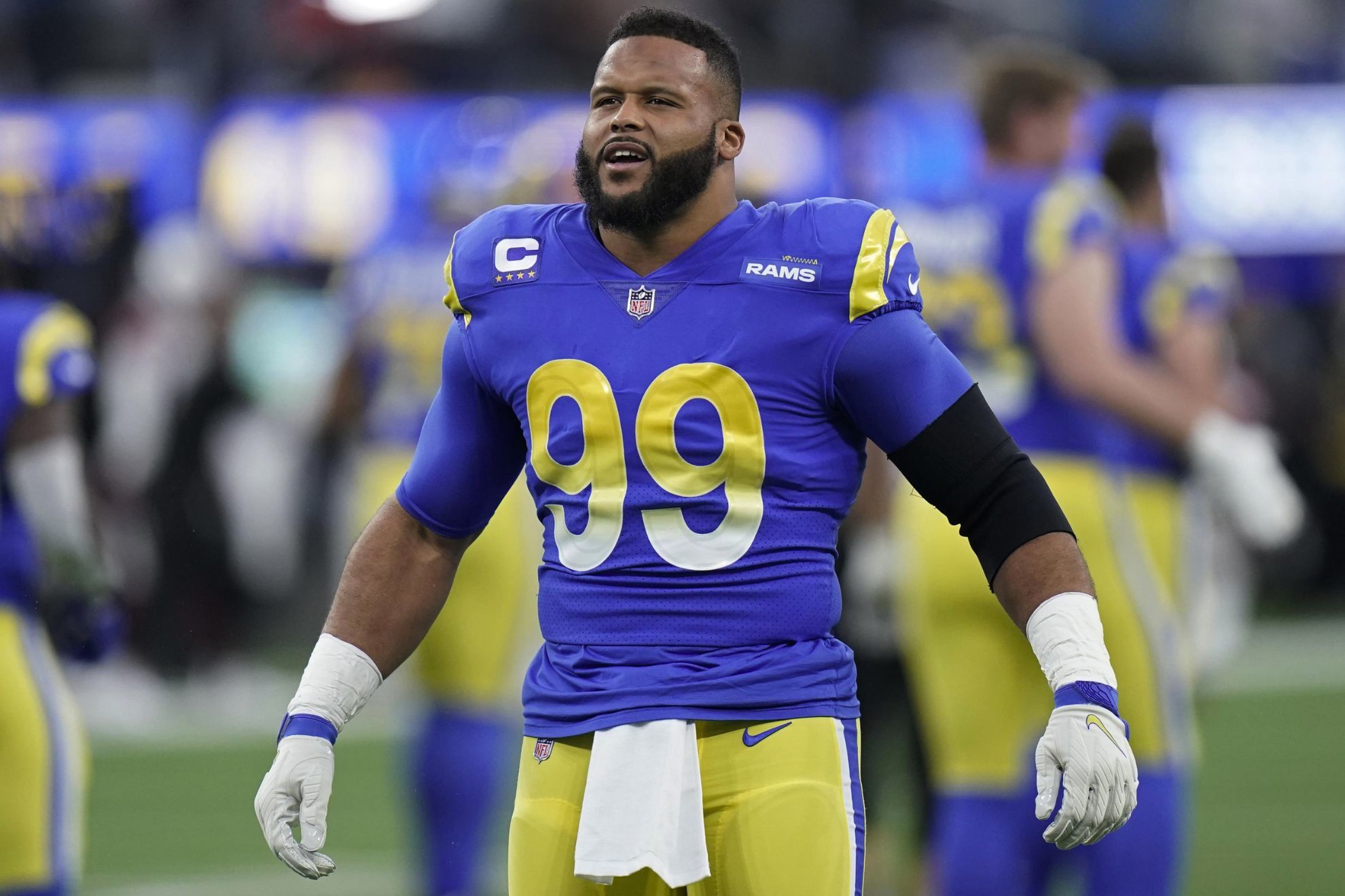 Aaron Donald will not play in Week 13 against the Seattle Seahawks due to injury.