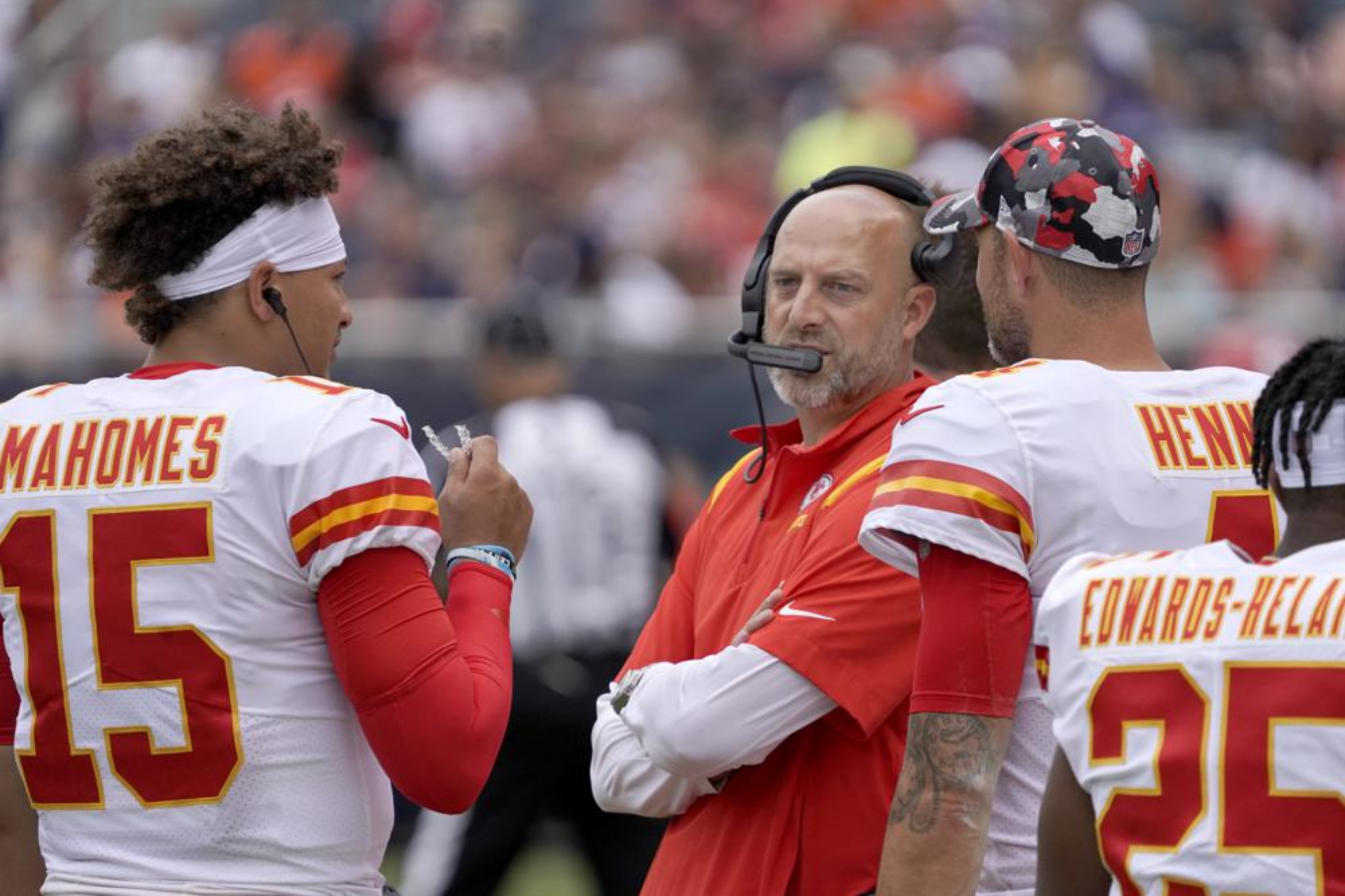 Matt Nagy gave Patrick Mahomes the plays he was going to be asked about by Andy Reid.