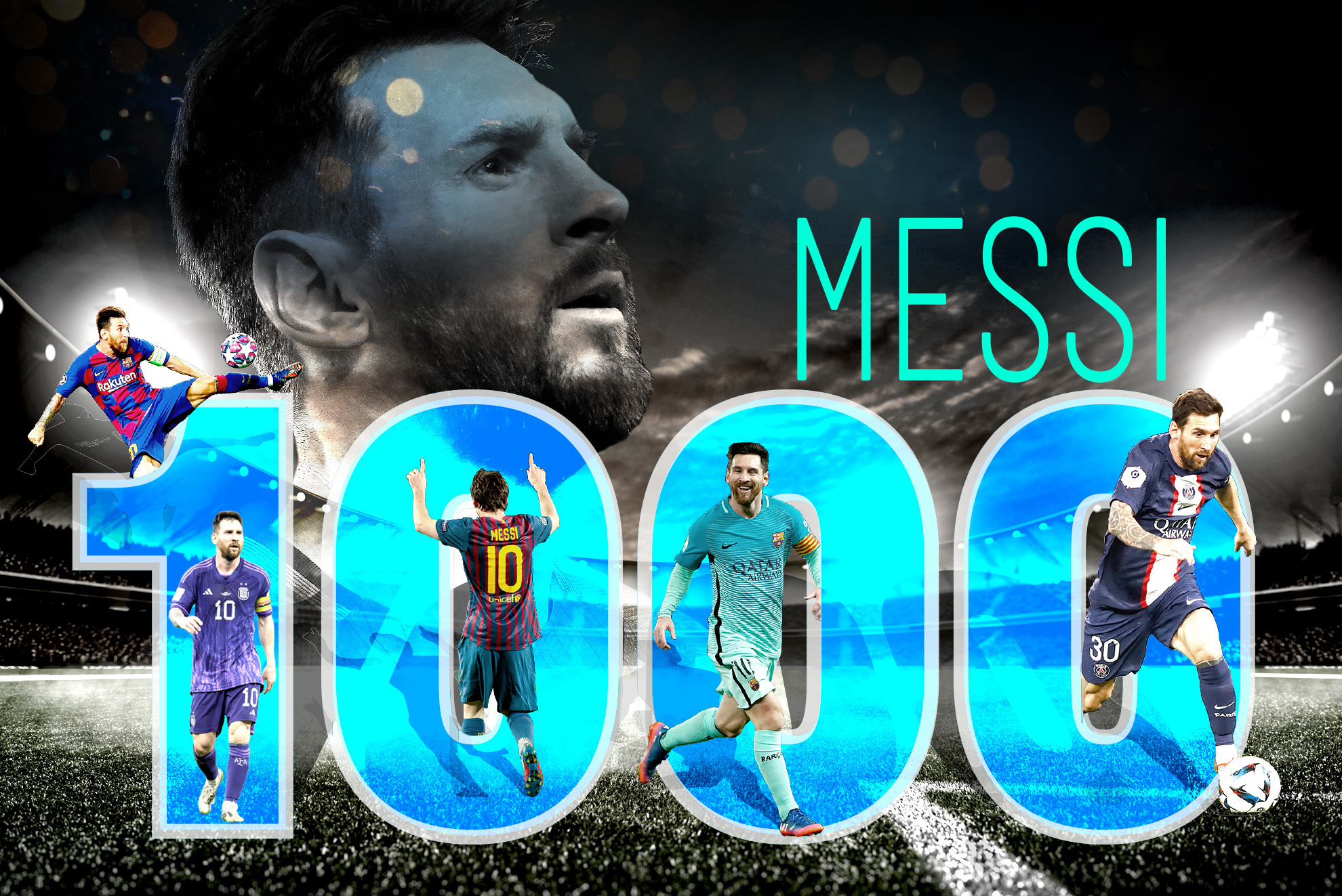 Messi cumple 1,000 partidos para soñar con los cuartos de final