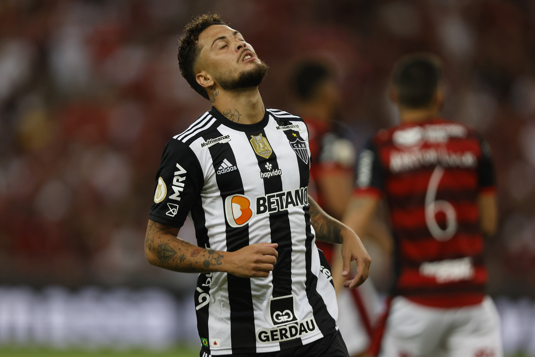 Guga en uno de sus encuentros con el Atlético Mineiro / GettyImages