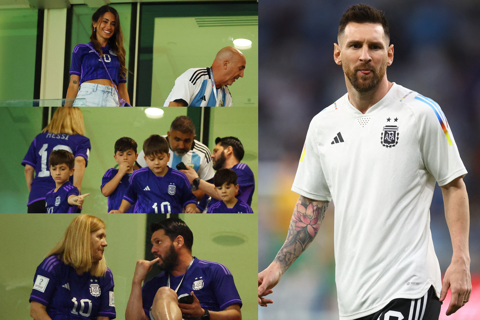 Messi ha estado respaldado por su familia desde el inicio de Qatar 2022 | Reuters