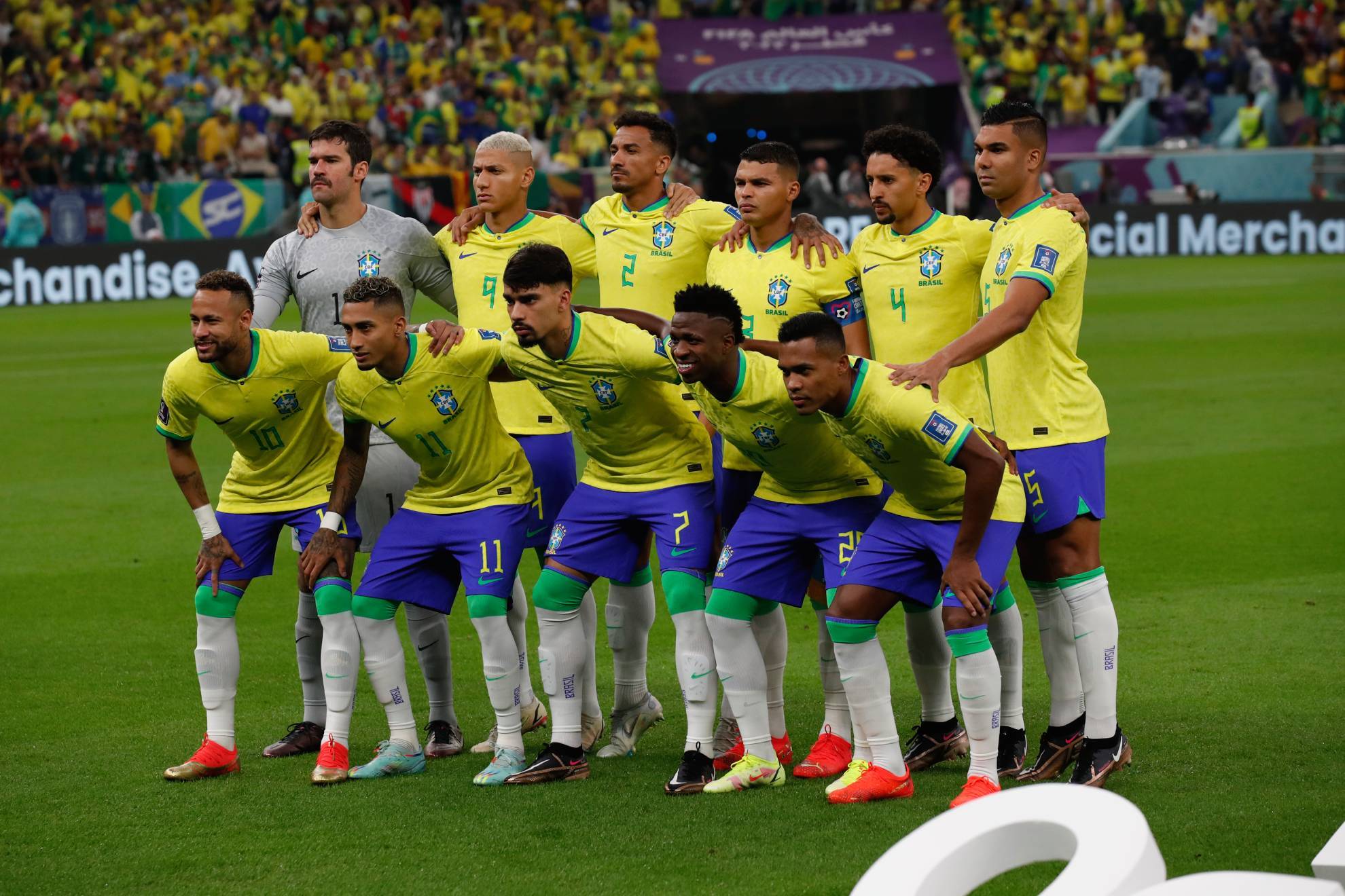 Brasil, en su primer partido.