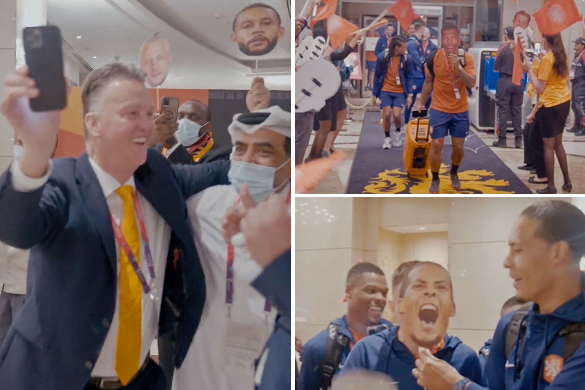 Países Bajos festeja el pase bailando con Van Gaal... ¡al ritmo del 'Waka Waka'!