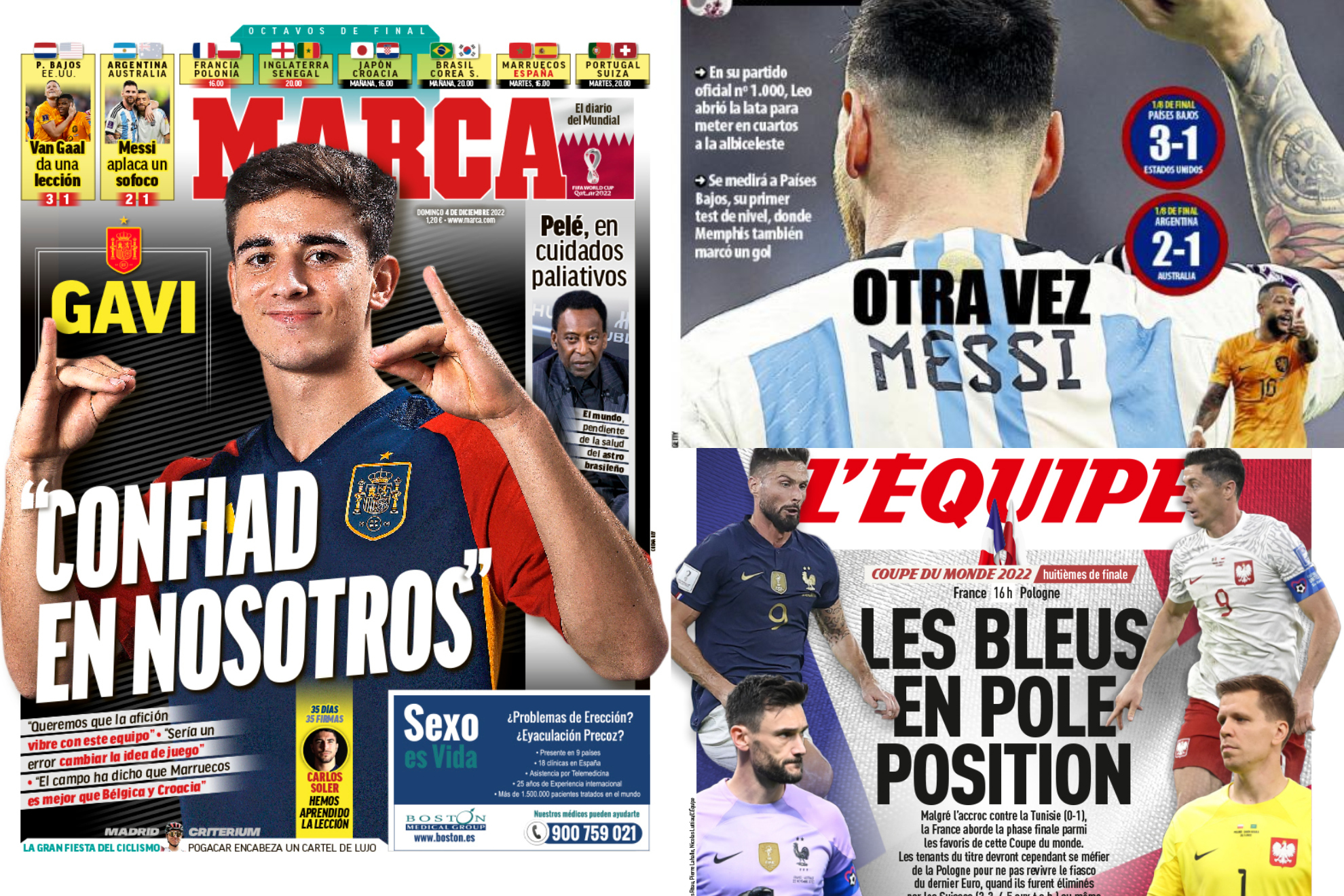 Las portadas: Gavi en MARCA, Messi otra vez...