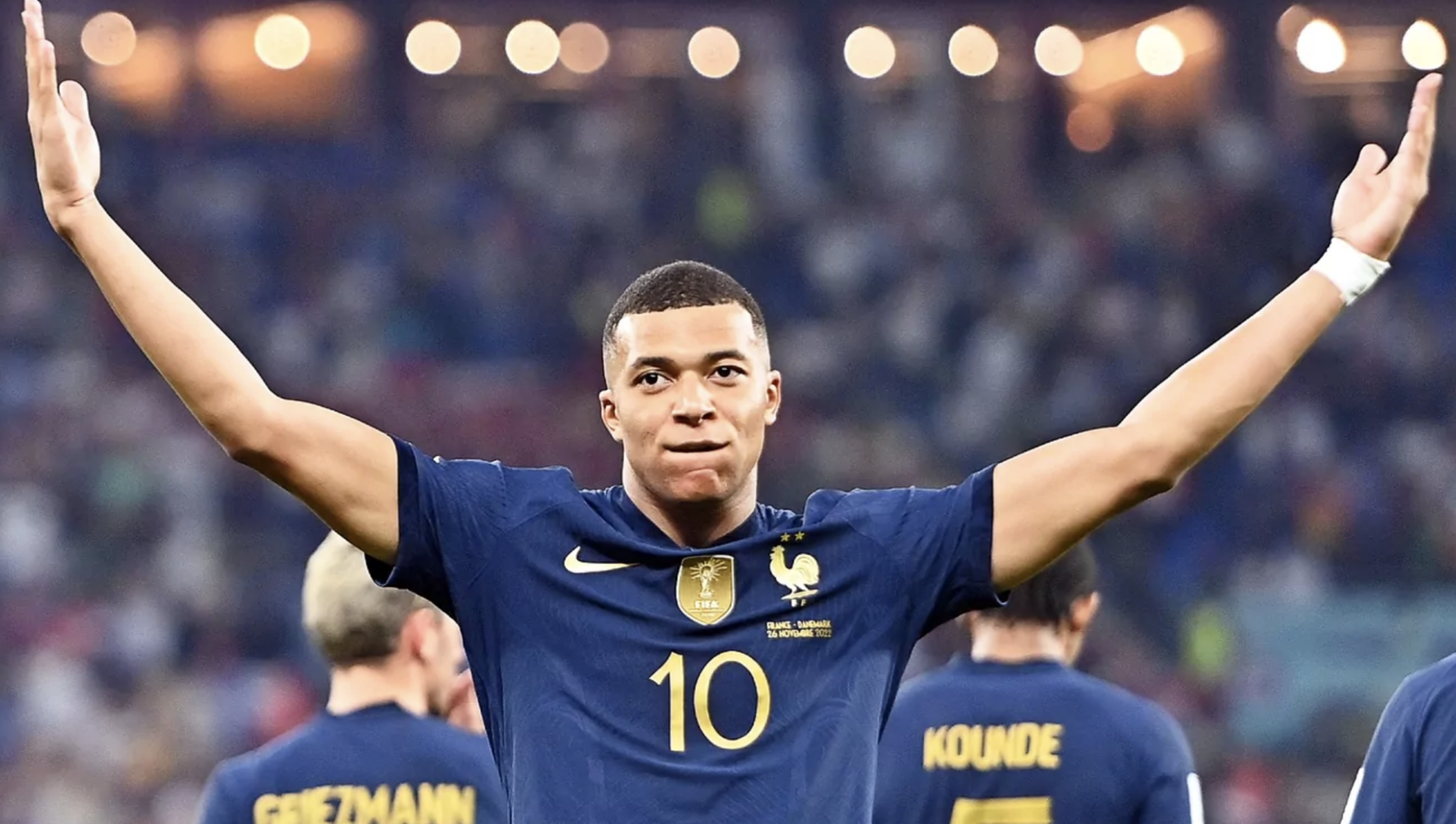 Kylian Mbappe with France