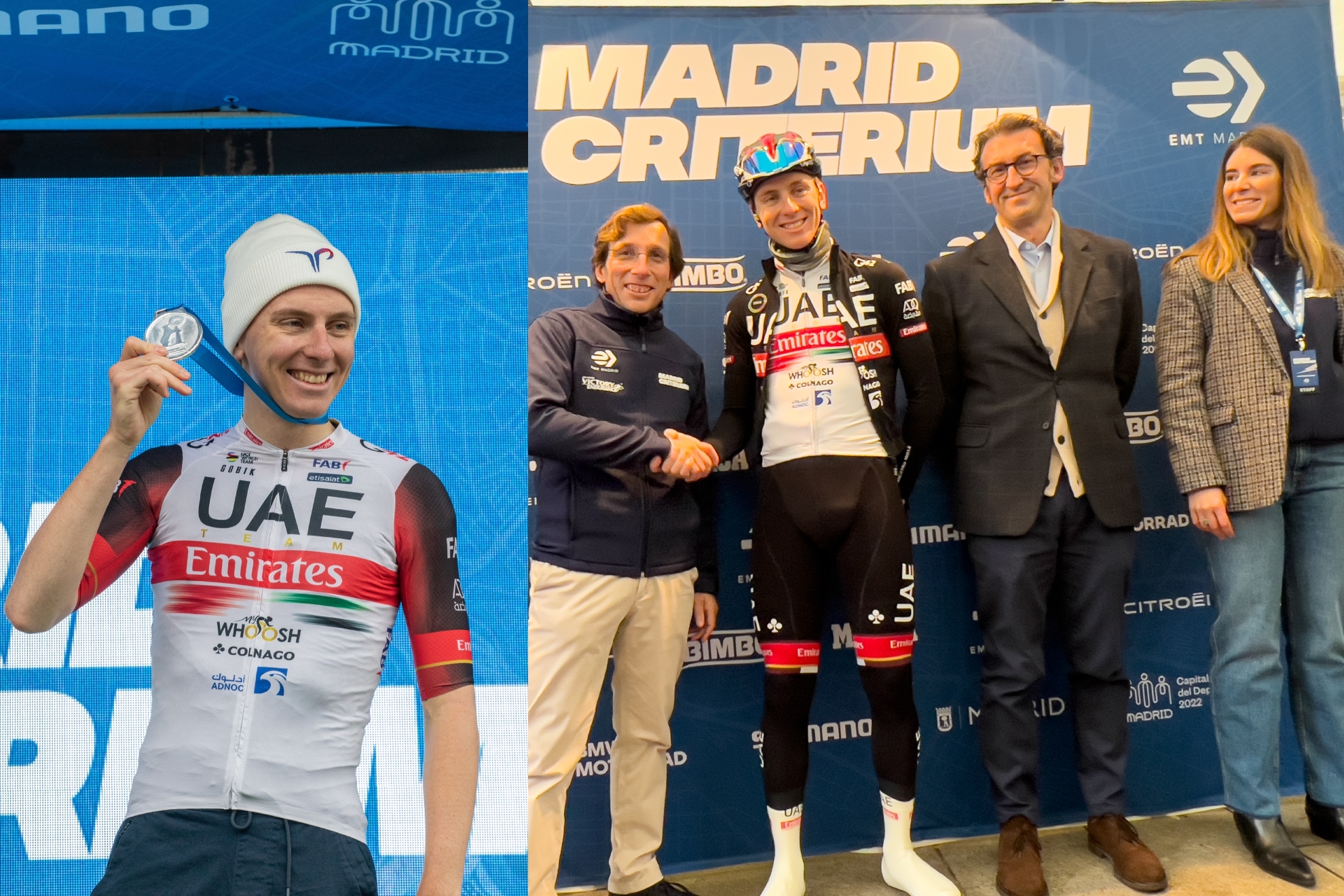 Las mejores imágenes del Madrid Critérium: Pogacar gana, Ayuso y Almeida...