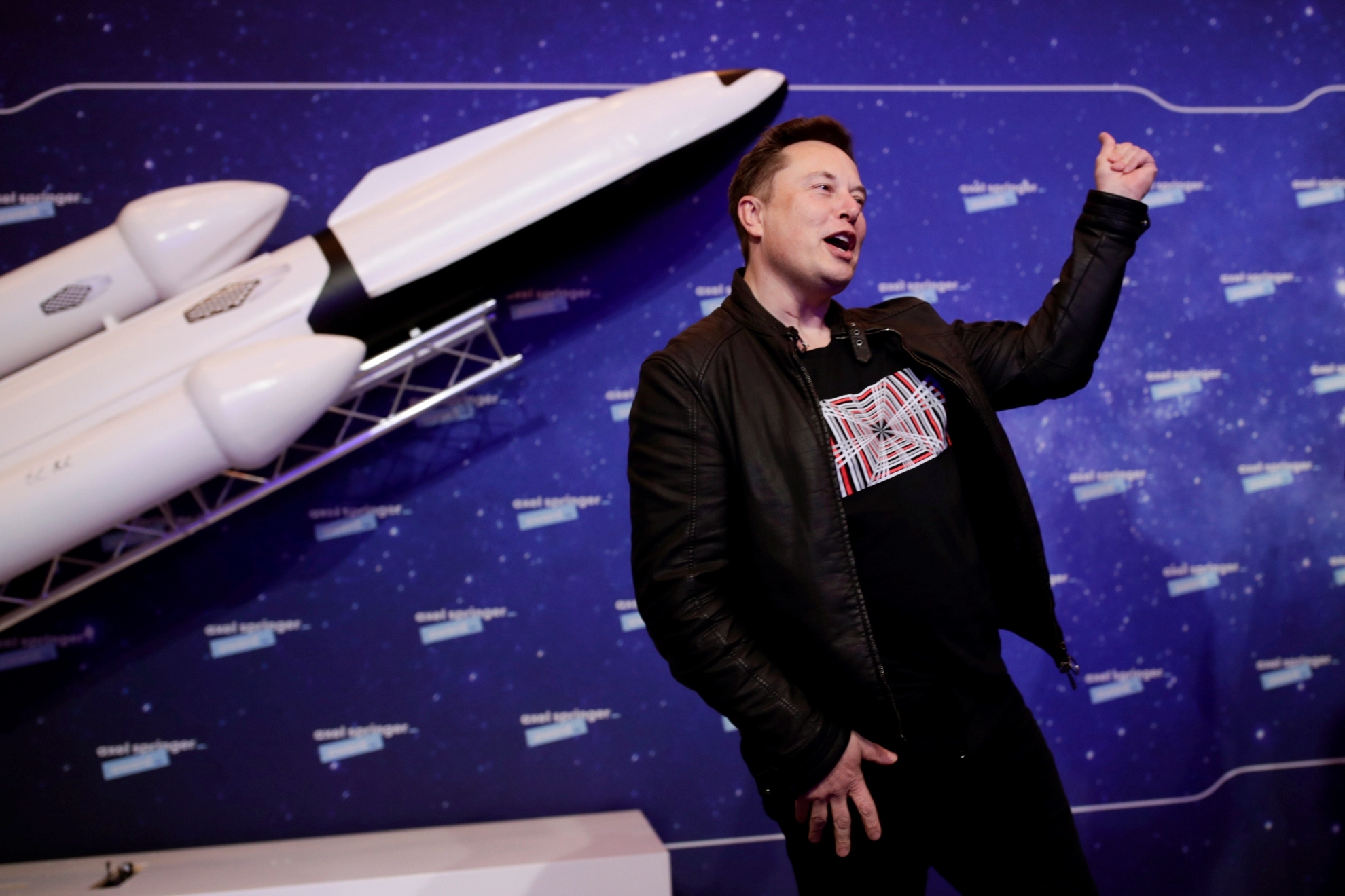 Elon Musk at SpaceX event