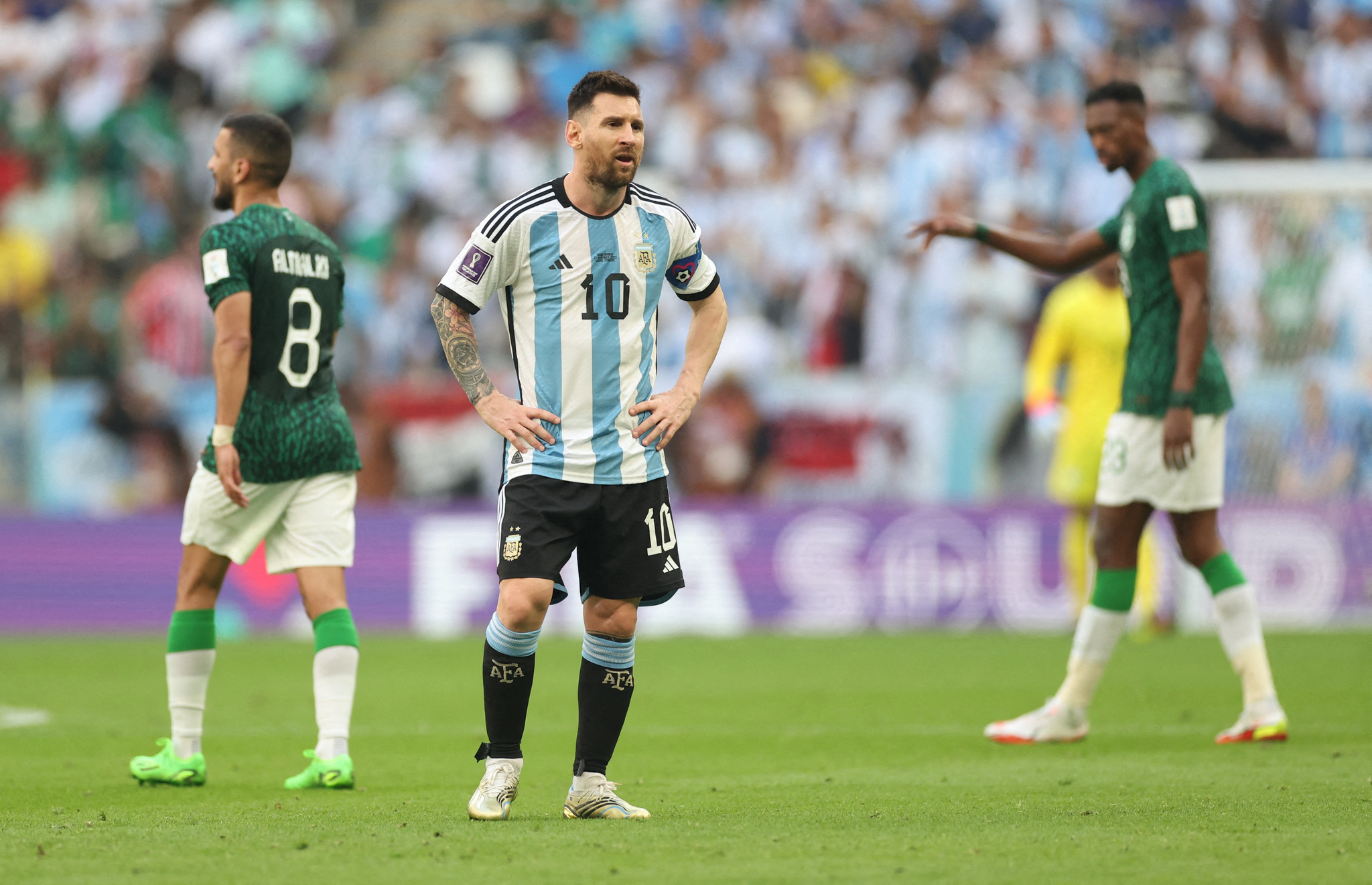 Messi durante la derrota de Argentina frente a  Arabia Saudita | Reuters