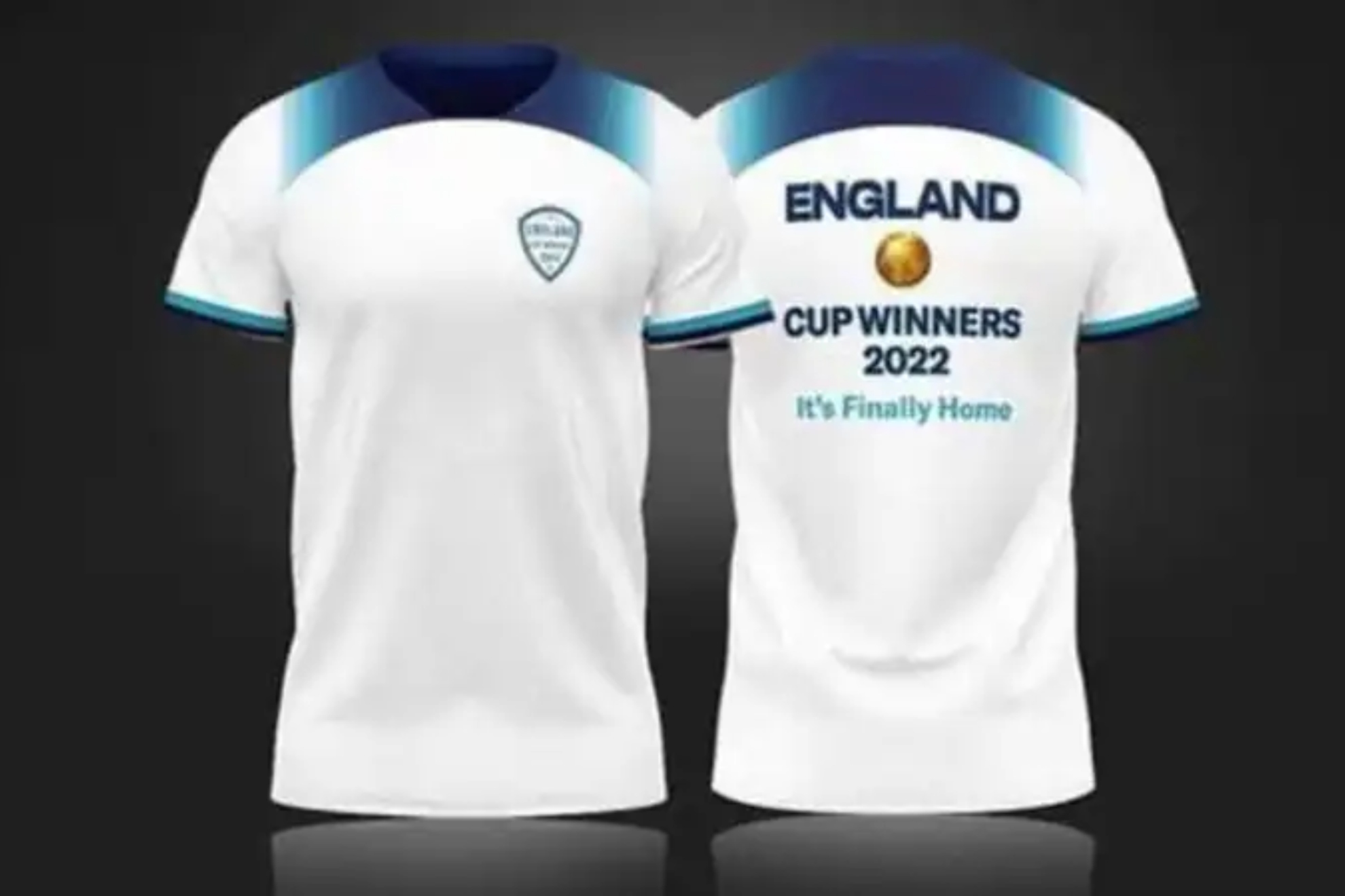 English celebratory World Cup champions shirts...