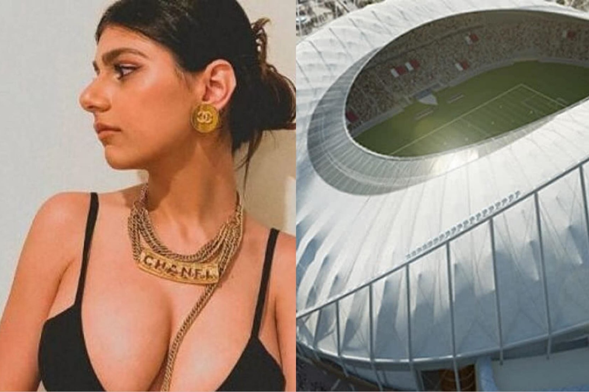 A journalists surprise slip involving Mia Khalifa during a World Cup broadcast