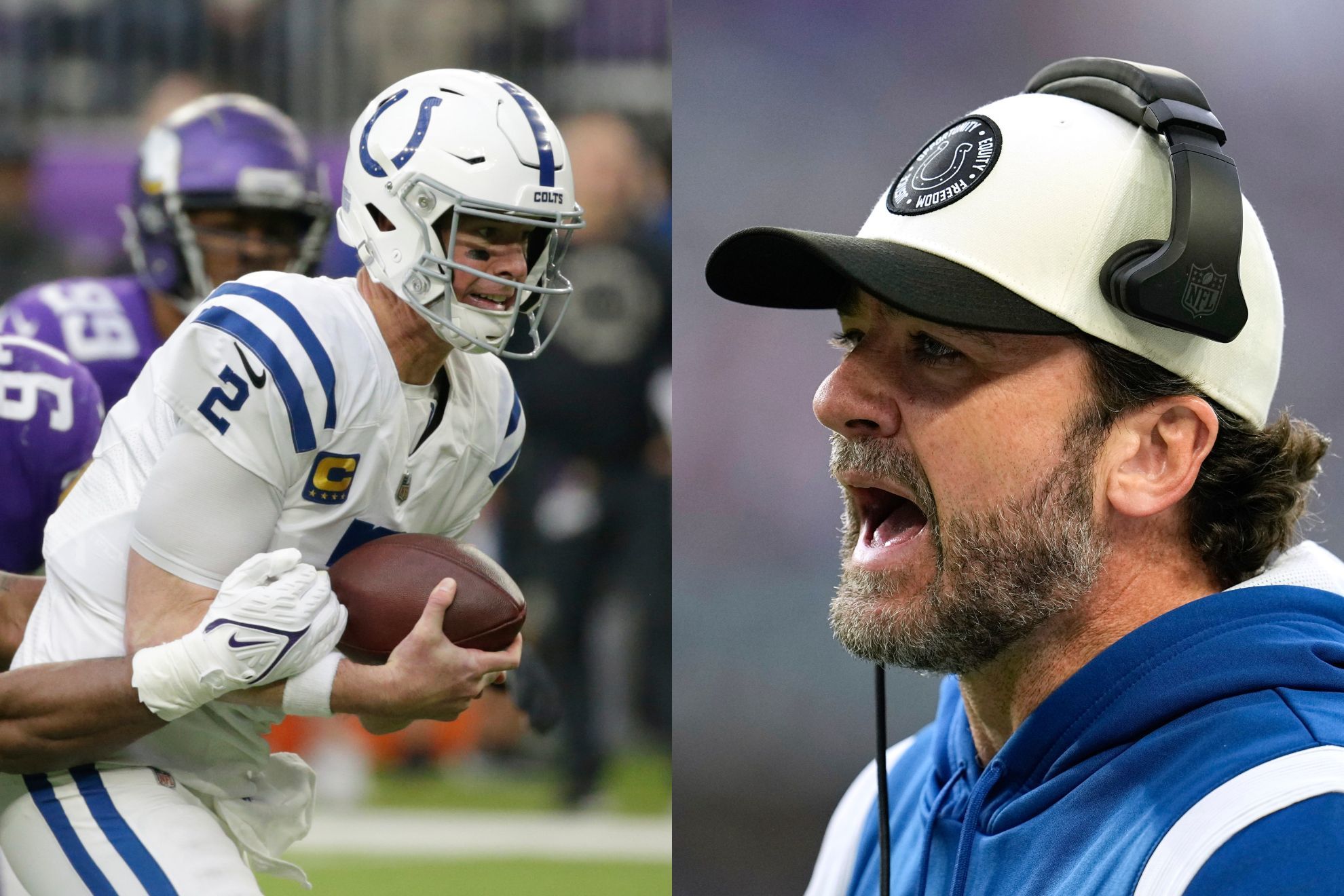 Matt Ryan (left) and Jeff Saturday (right), Indianapolis Colts